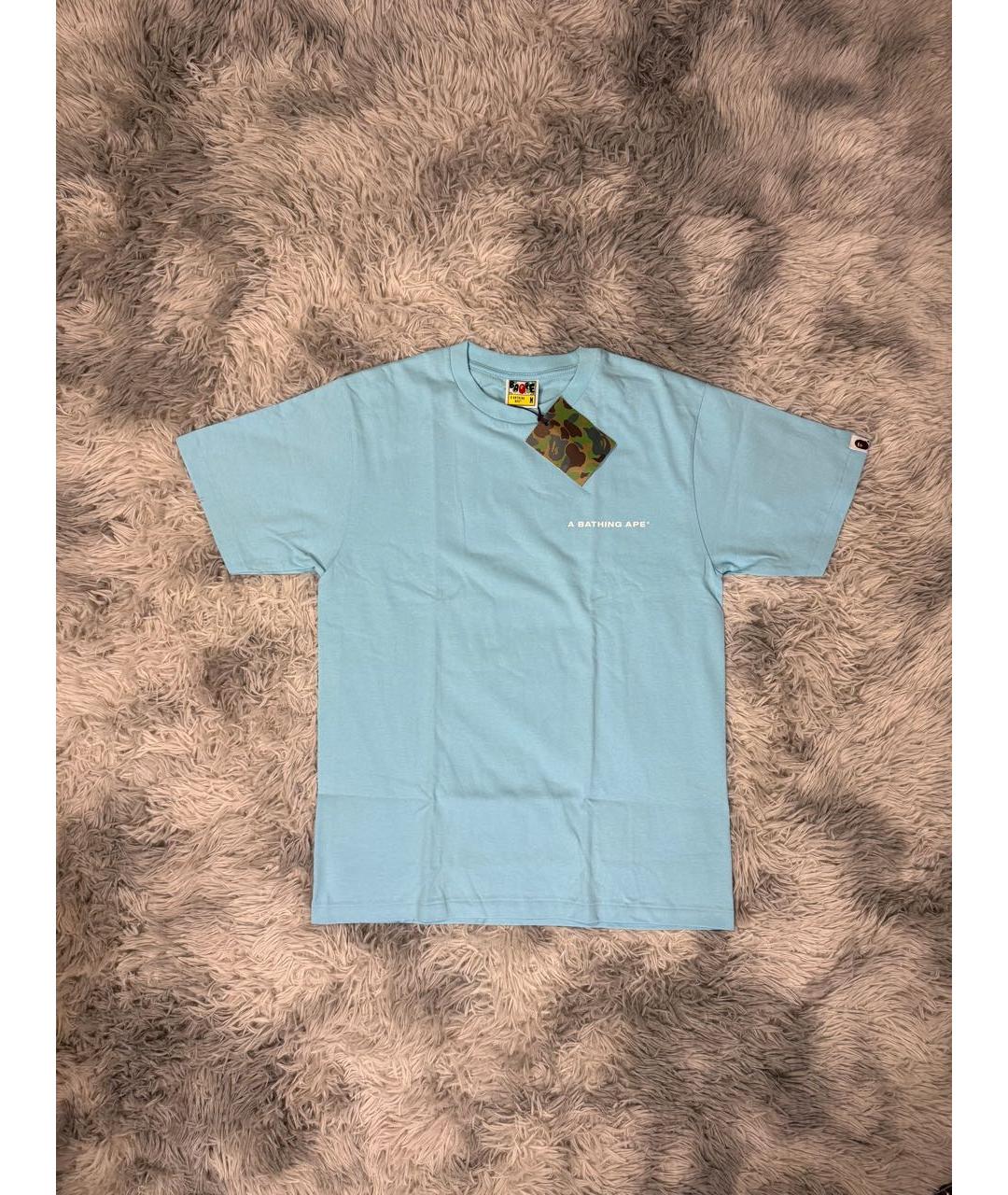 BAPE Голубая хлопковая футболка, фото 2