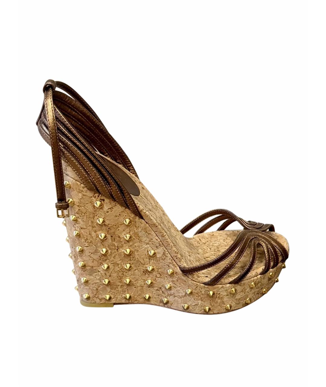 GUCCI Кожаные босоножки, фото 1