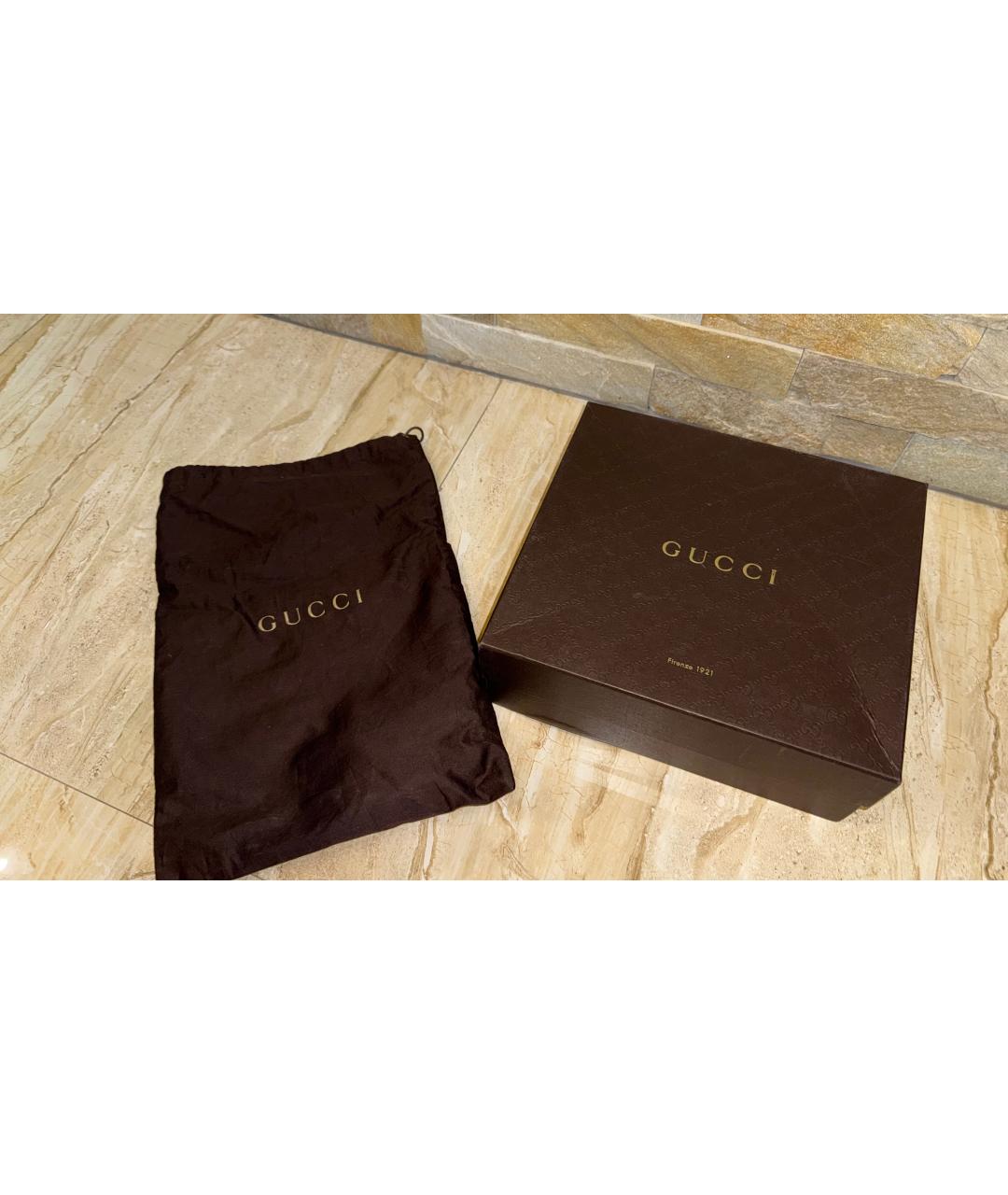 GUCCI Кожаные босоножки, фото 6