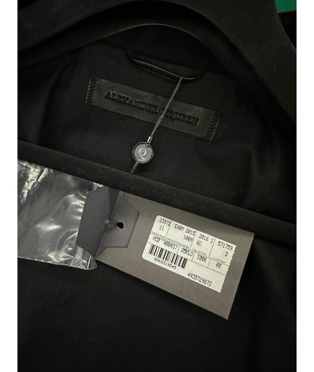 ALEXANDER MCQUEEN Черная кожаная куртка, фото 8