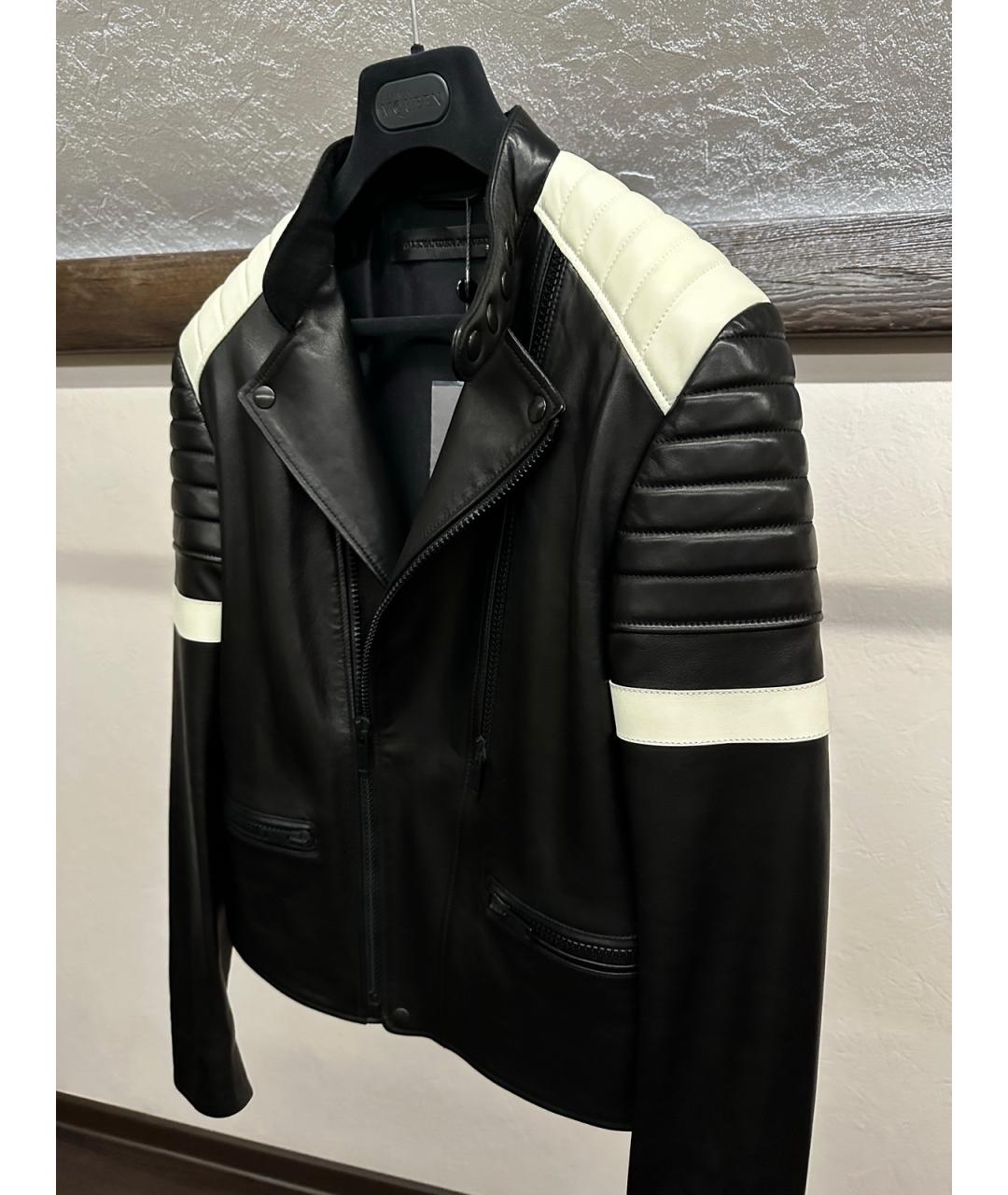 ALEXANDER MCQUEEN Черная кожаная куртка, фото 3