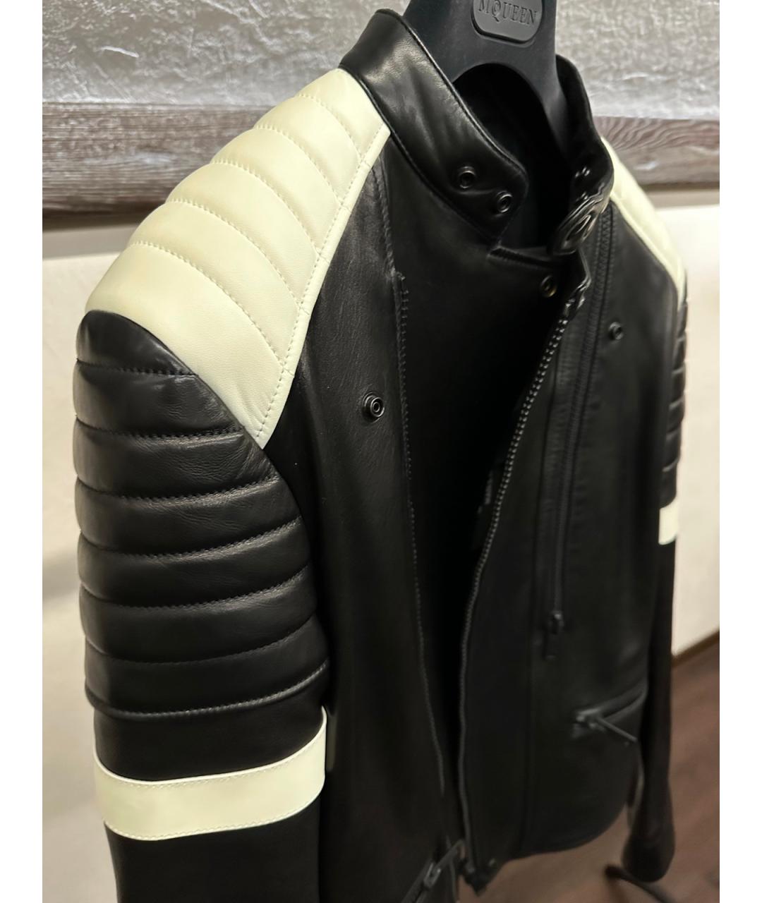 ALEXANDER MCQUEEN Черная кожаная куртка, фото 6