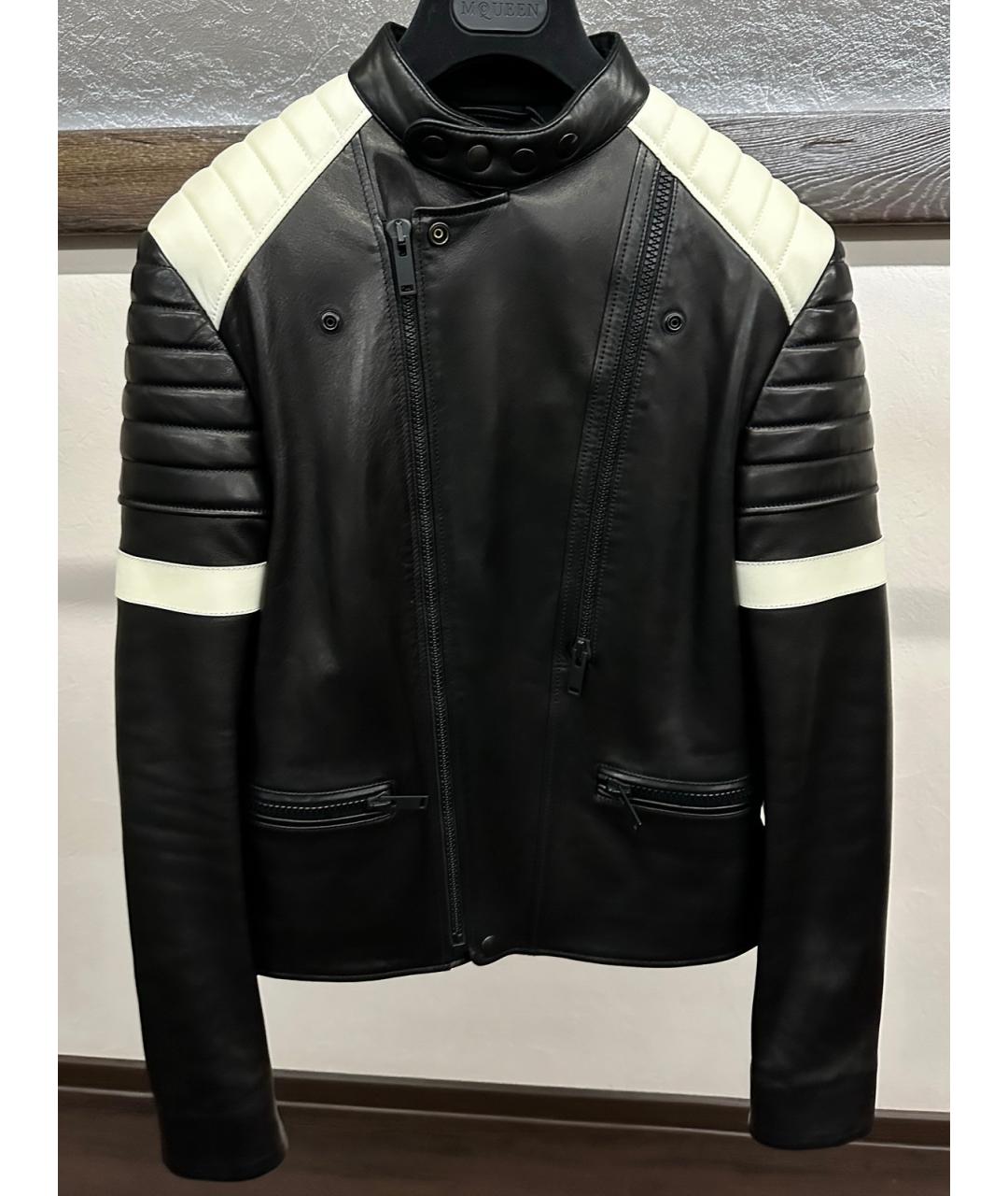 ALEXANDER MCQUEEN Черная кожаная куртка, фото 2