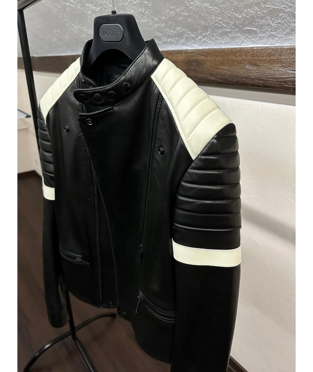 ALEXANDER MCQUEEN Черная кожаная куртка, фото 4