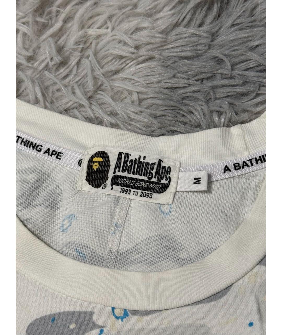 BAPE Белая футболка, фото 4