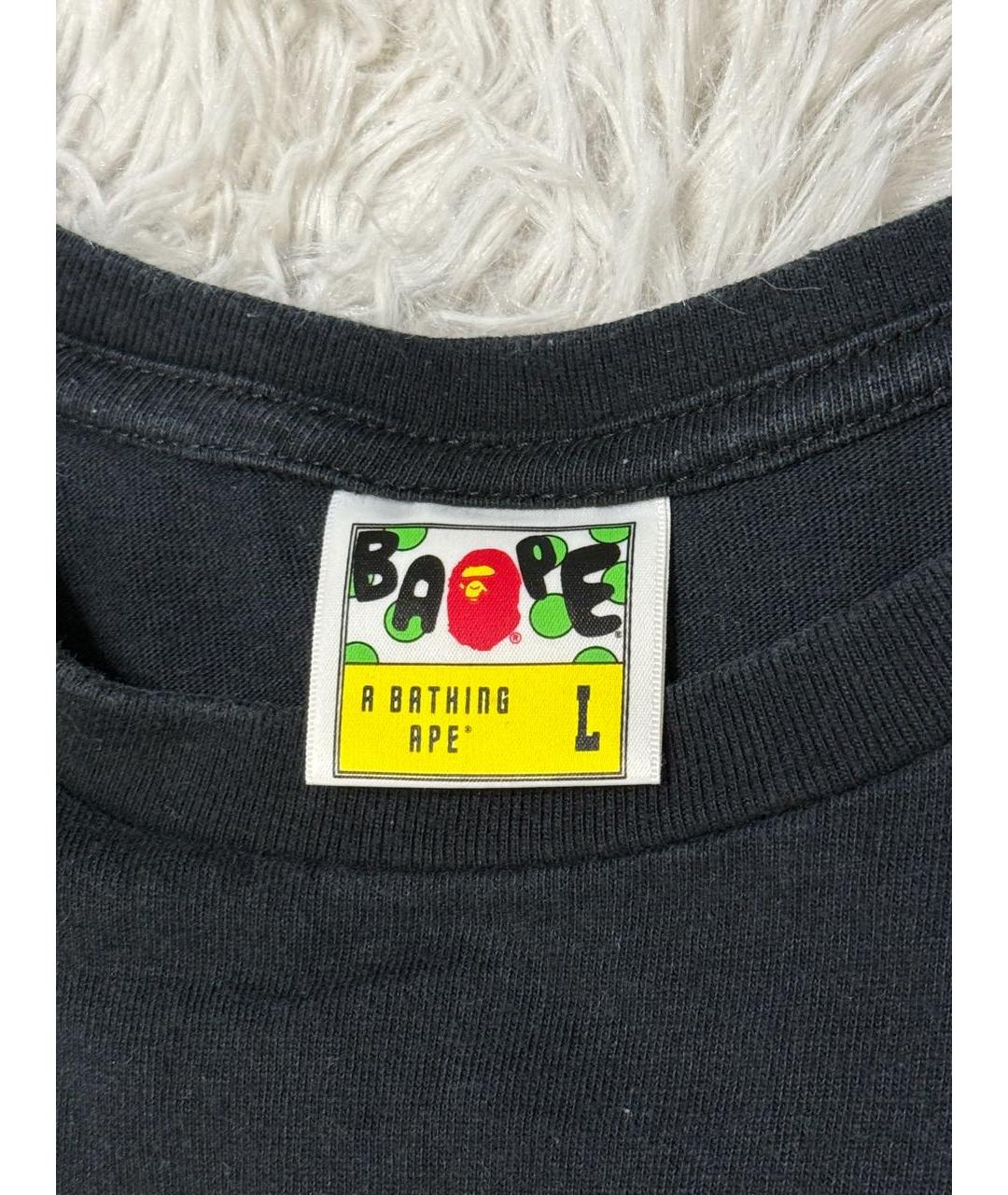 BAPE Черная футболка, фото 4