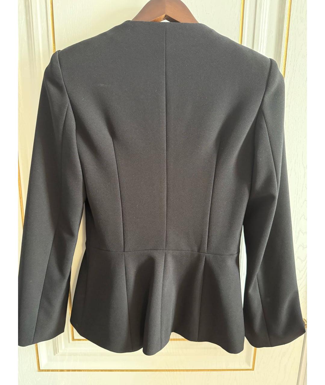 ELISABETTA FRANCHI Черный ацетатный жакет/пиджак, фото 2