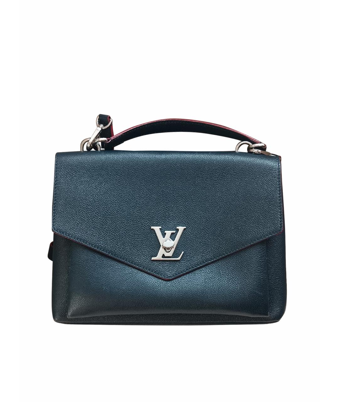 LOUIS VUITTON Темно-синяя кожаная сумка через плечо, фото 1