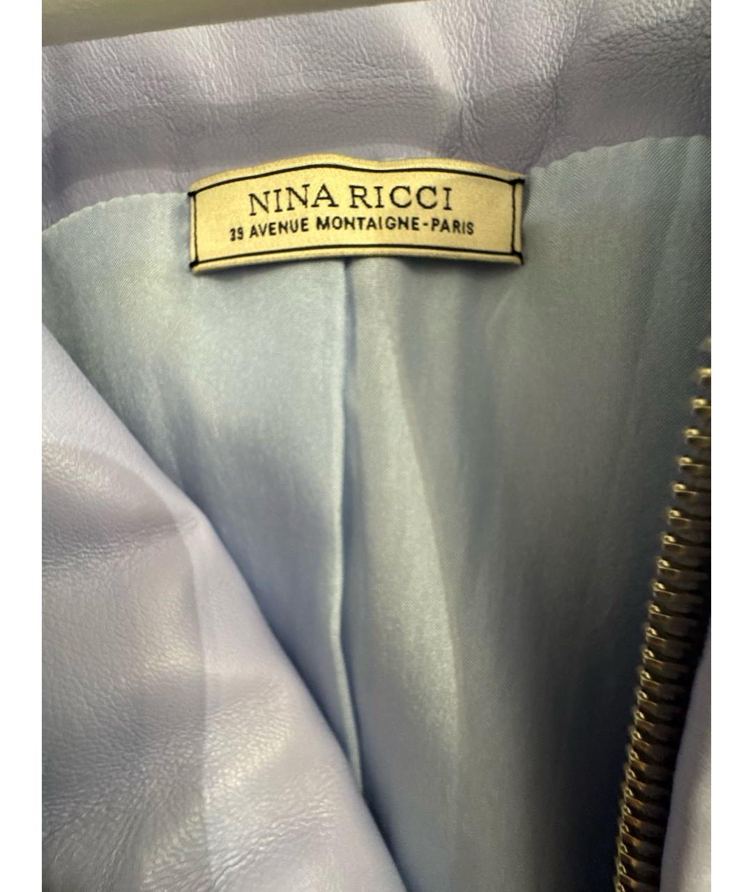 NINA RICCI Кожаная куртка, фото 4