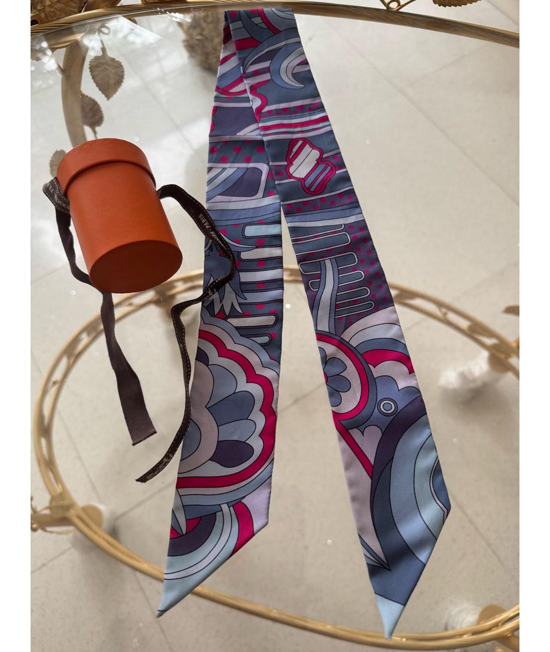 HERMES Шелковый шарф, фото 6