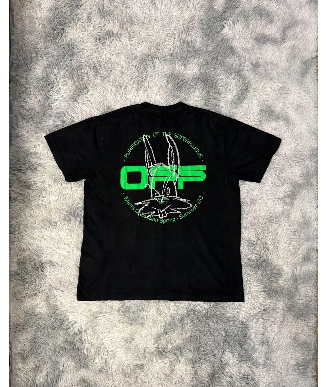 OFF-WHITE Черная футболка, фото 6