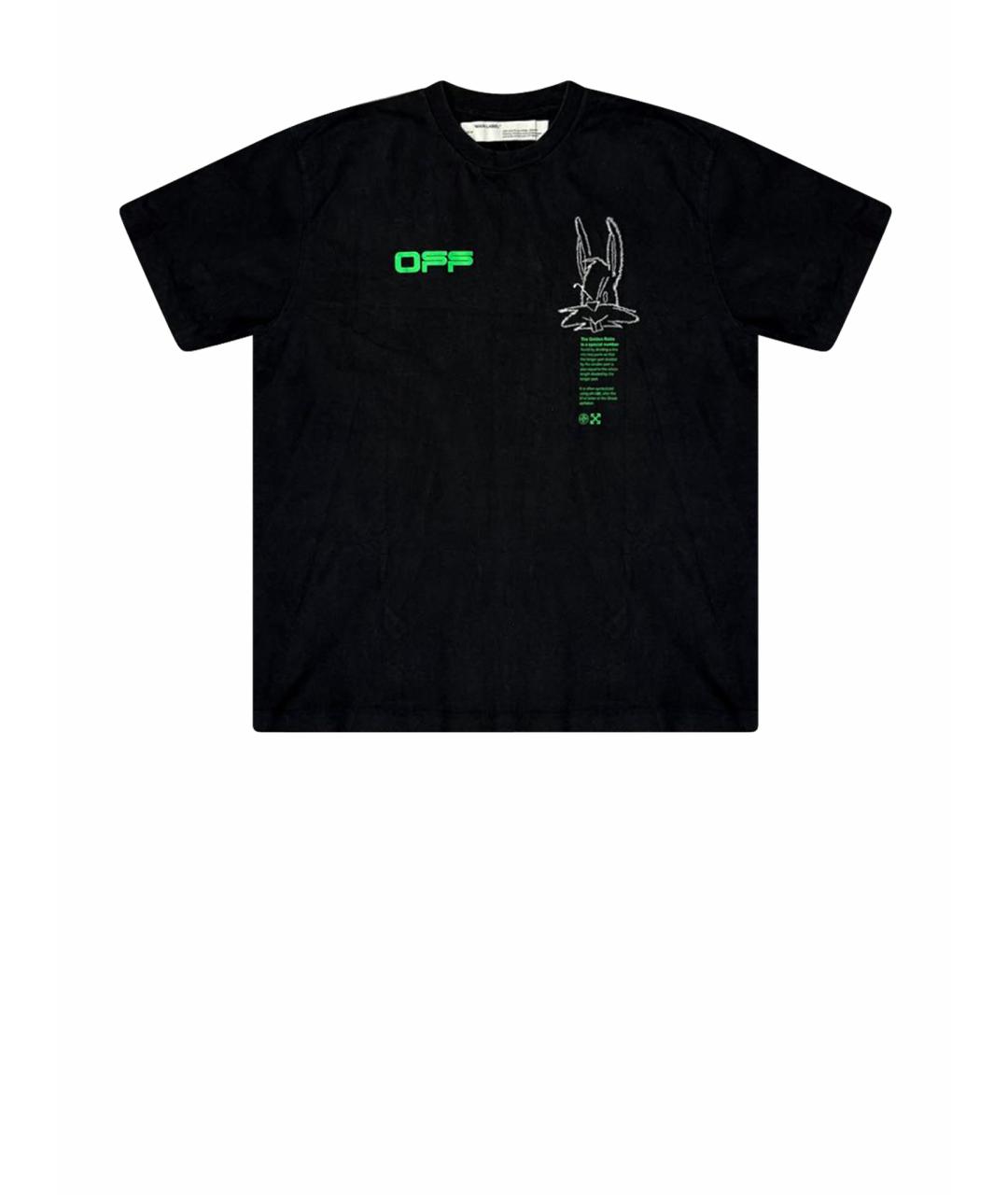 OFF-WHITE Черная футболка, фото 1