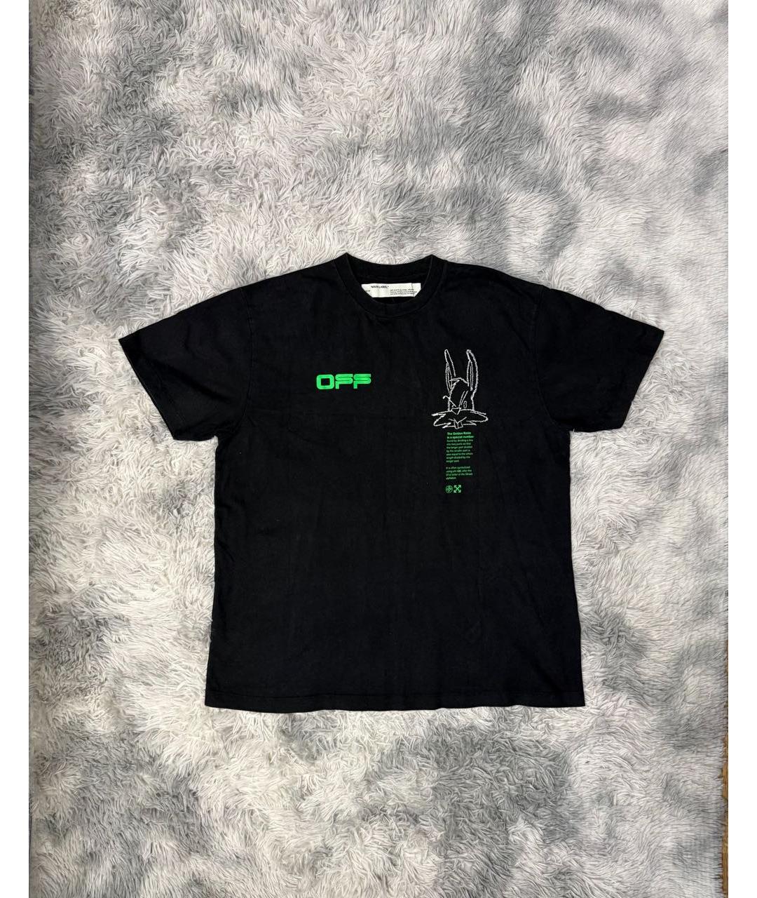 OFF-WHITE Черная футболка, фото 2