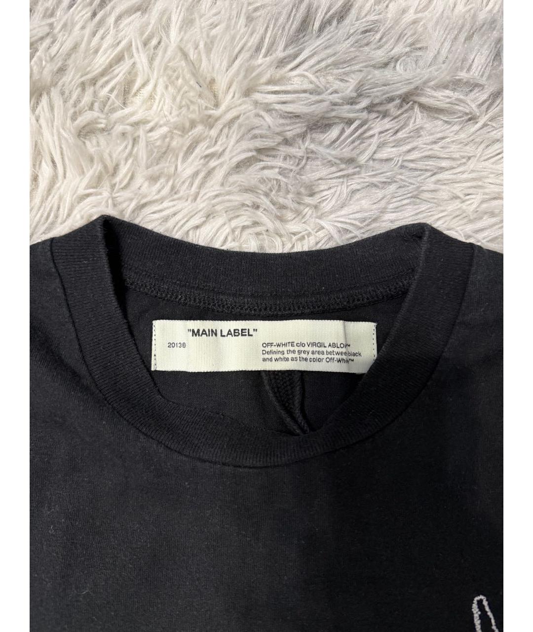 OFF-WHITE Черная футболка, фото 5