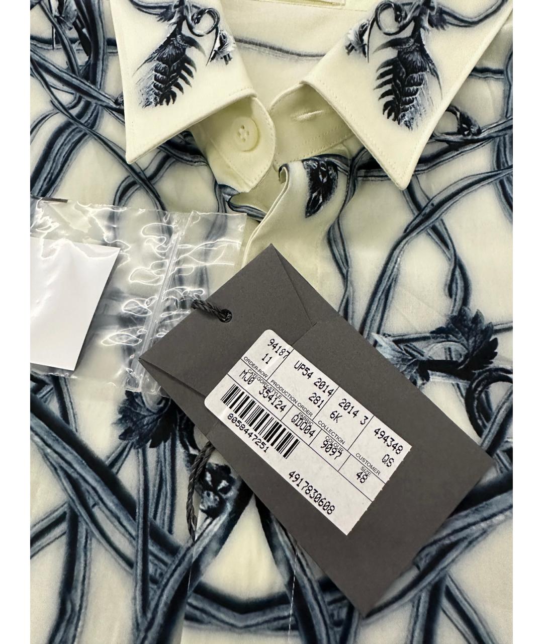 ALEXANDER MCQUEEN Мульти хлопковая кэжуал рубашка, фото 9