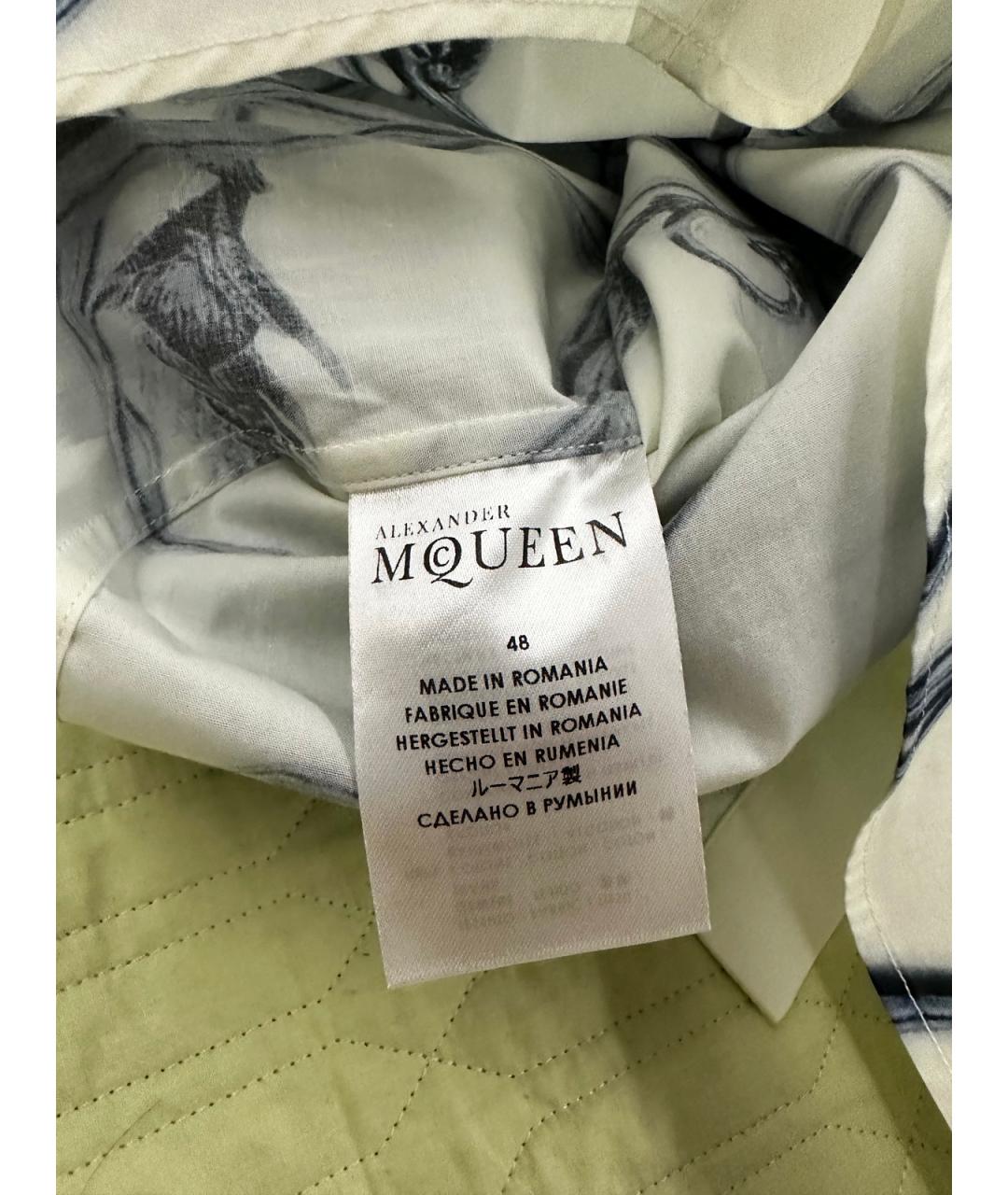 ALEXANDER MCQUEEN Мульти хлопковая кэжуал рубашка, фото 8