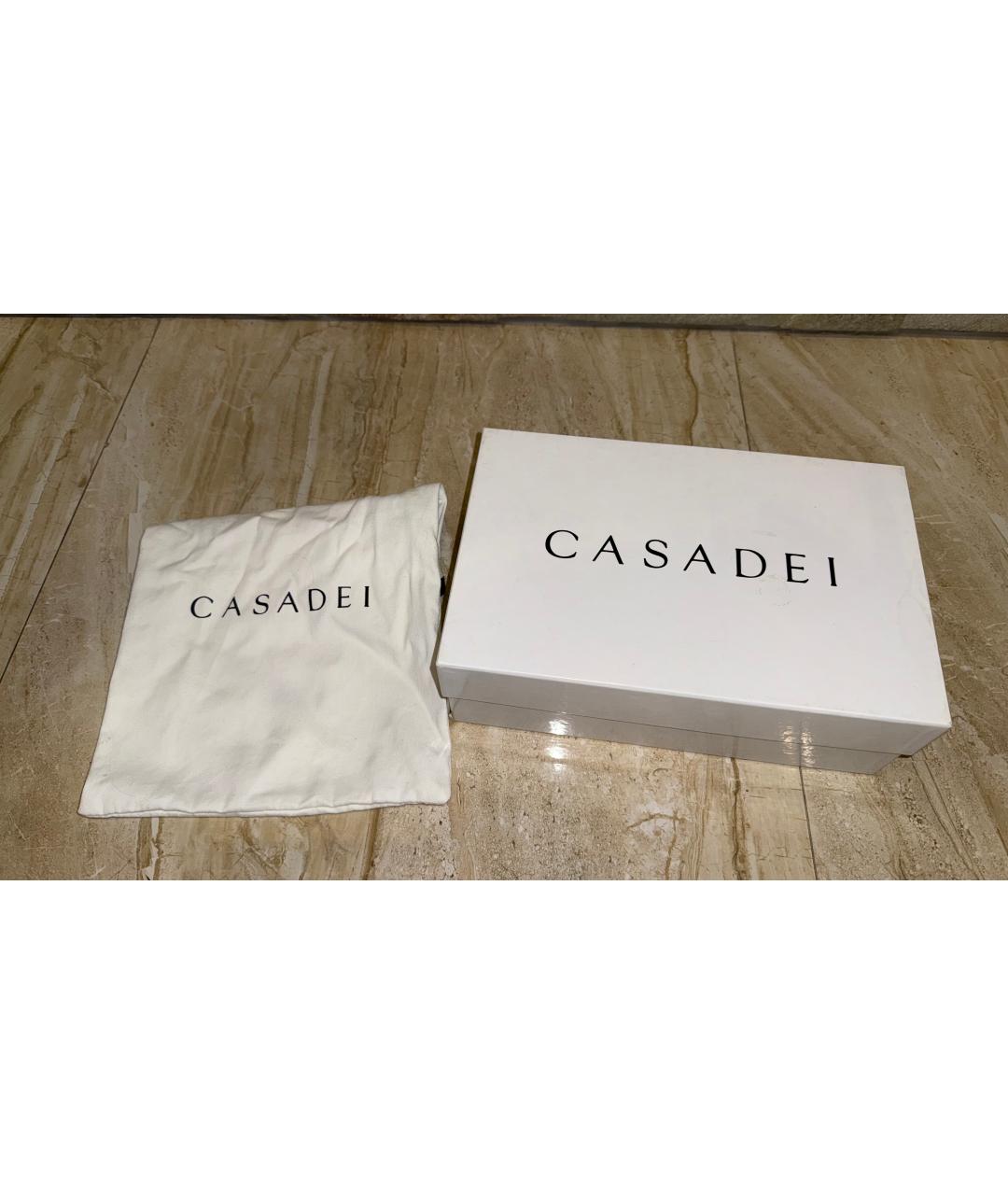 CASADEI Черные кожаные туфли, фото 7