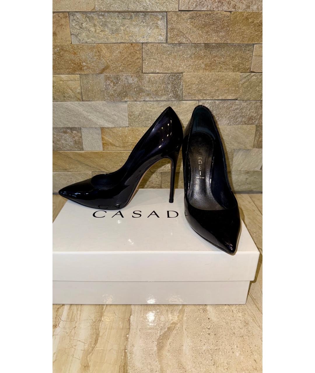 CASADEI Черные кожаные туфли, фото 6