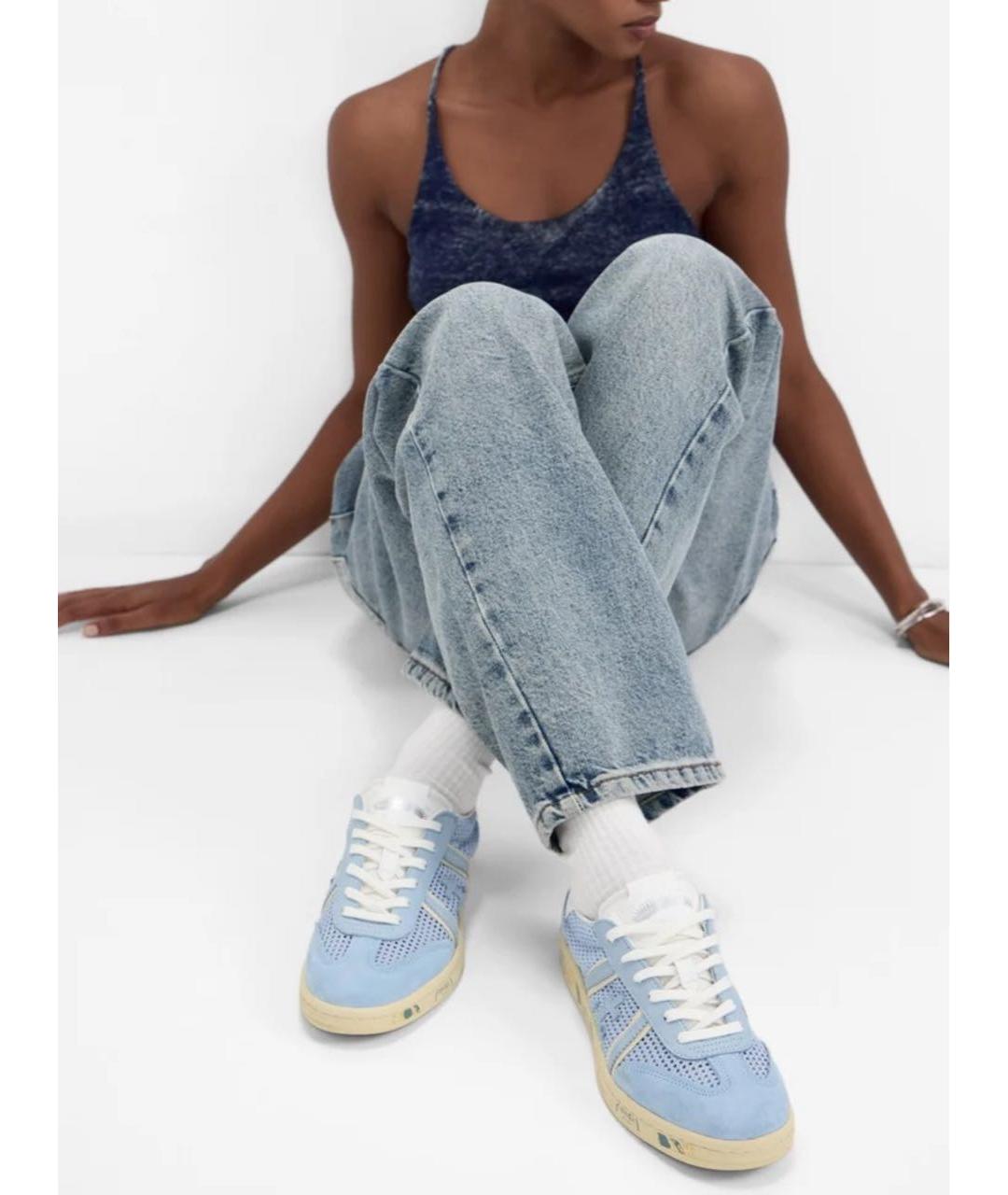 PREMIATA Голубые замшевые кеды, фото 4