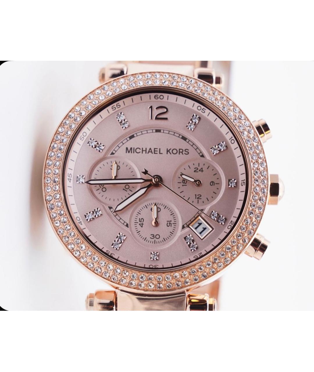 MICHAEL KORS Розовые стальные часы, фото 4