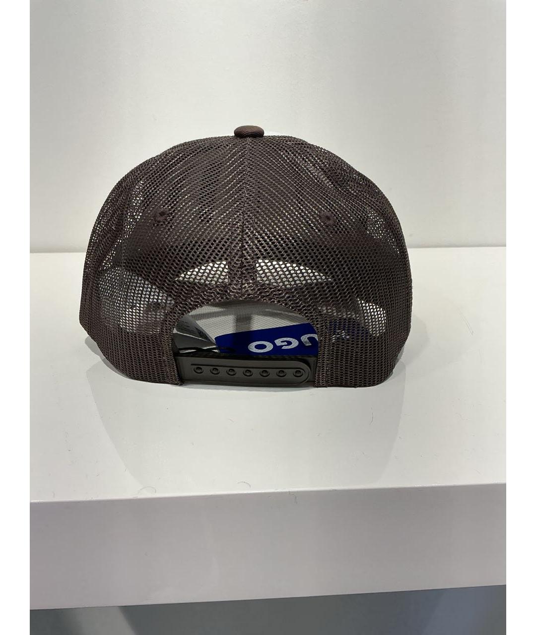 HUGO Коричневая хлопковая кепка/бейсболка, фото 4