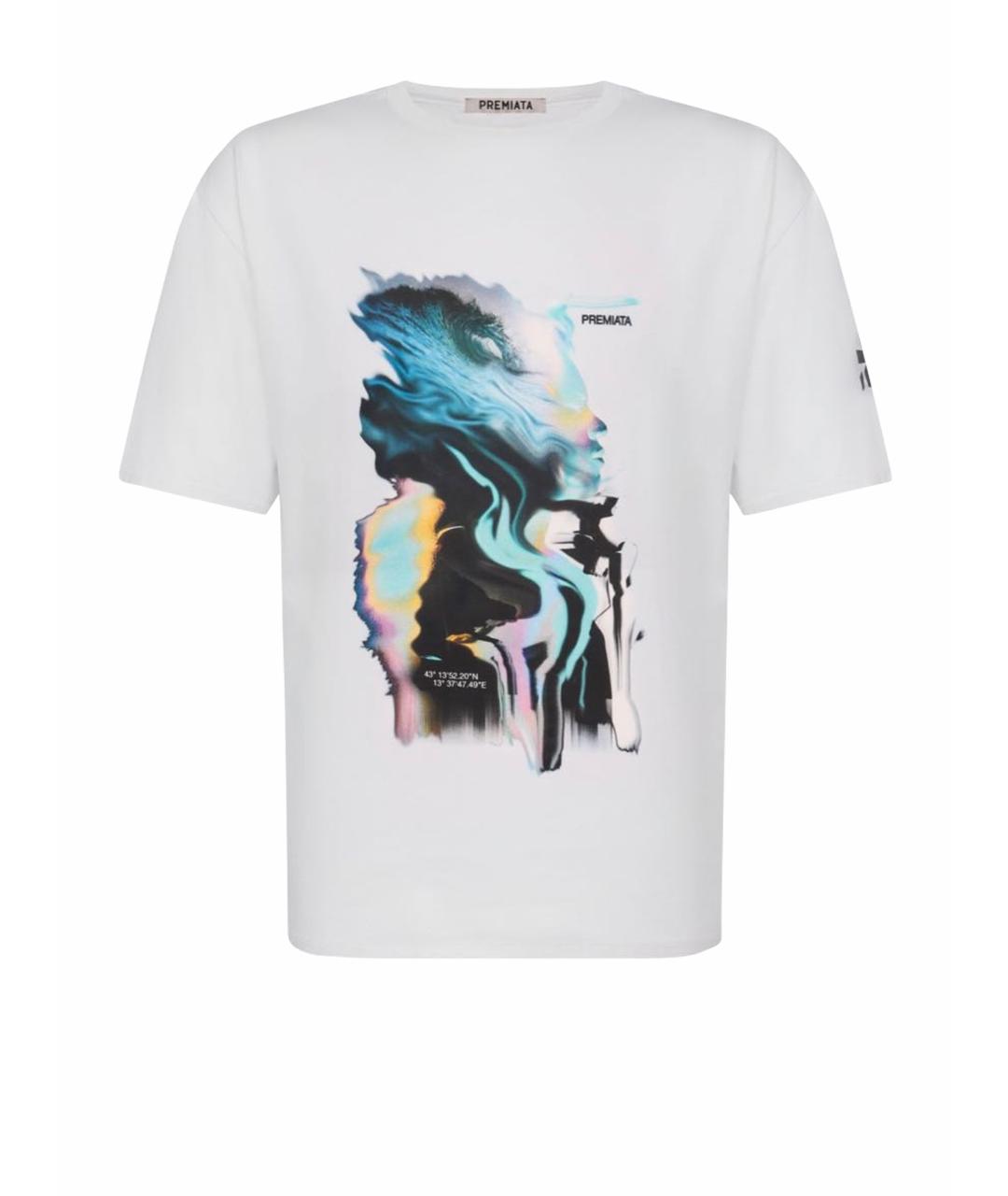 PREMIATA Белая хлопковая футболка, фото 1