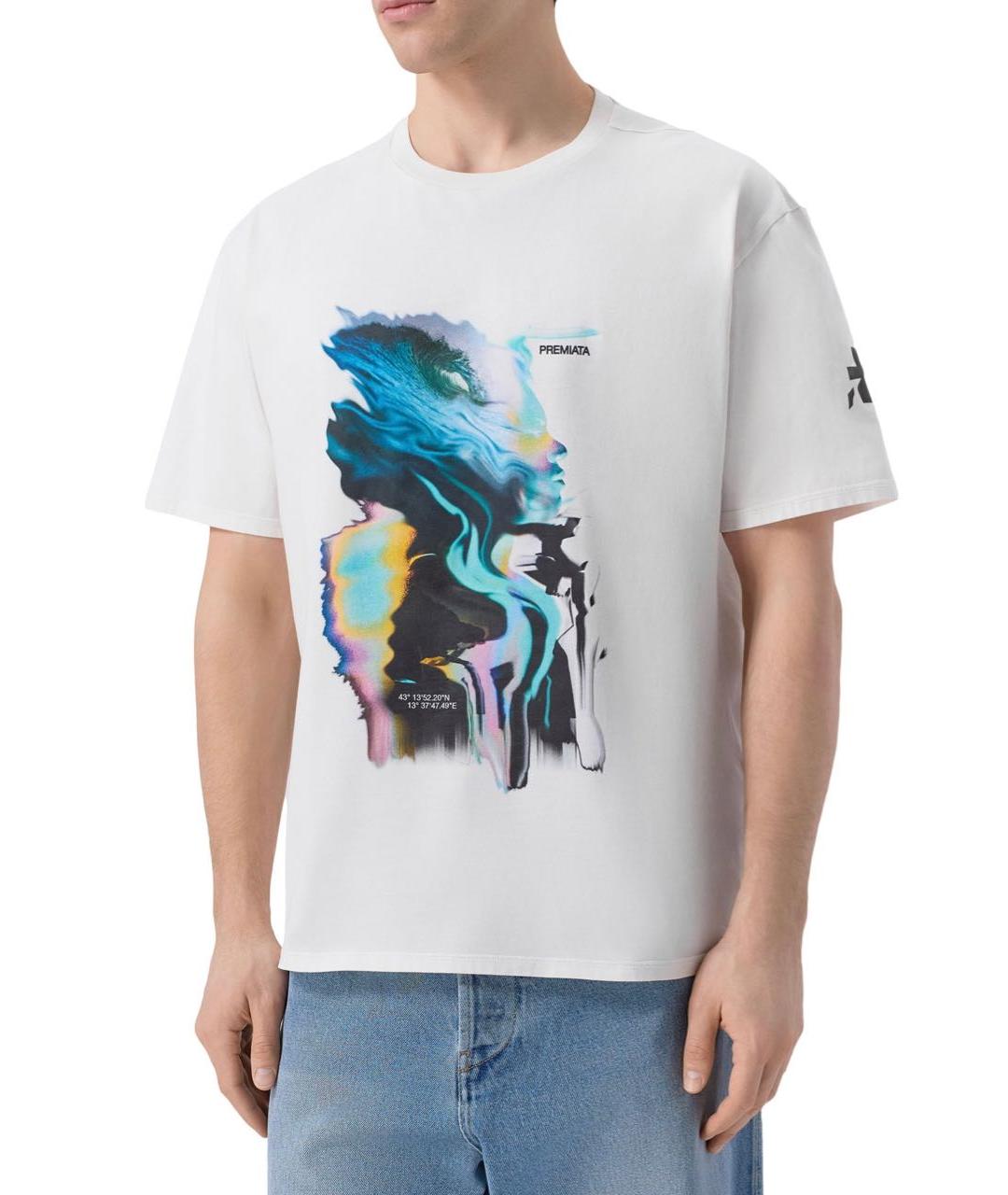 PREMIATA Белая хлопковая футболка, фото 2