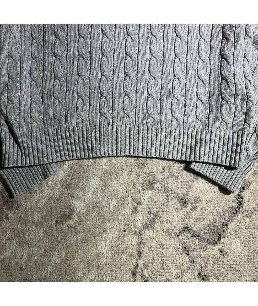 POLO RALPH LAUREN Серый хлопковый джемпер / свитер, фото 3