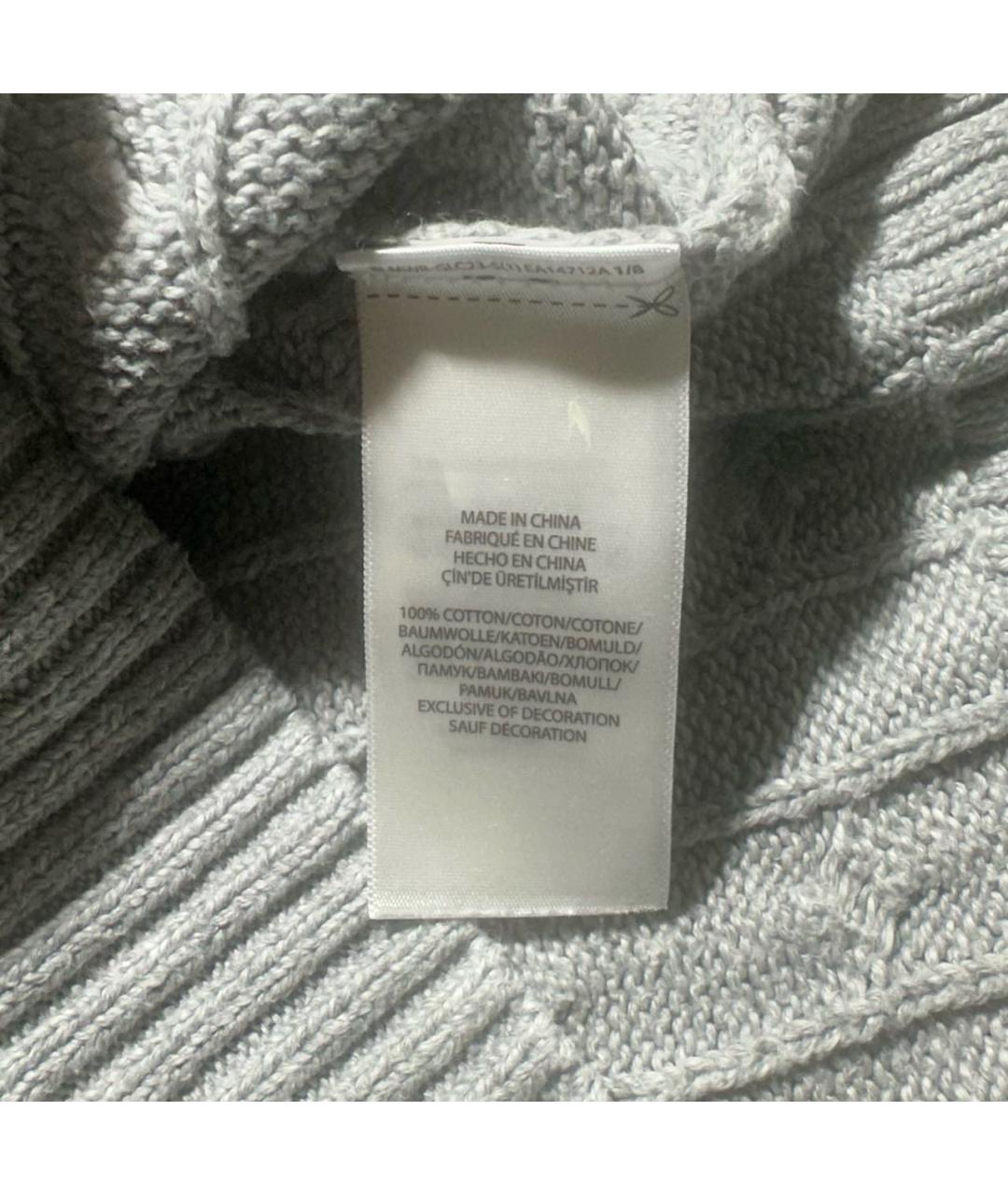 POLO RALPH LAUREN Серый хлопковый джемпер / свитер, фото 5