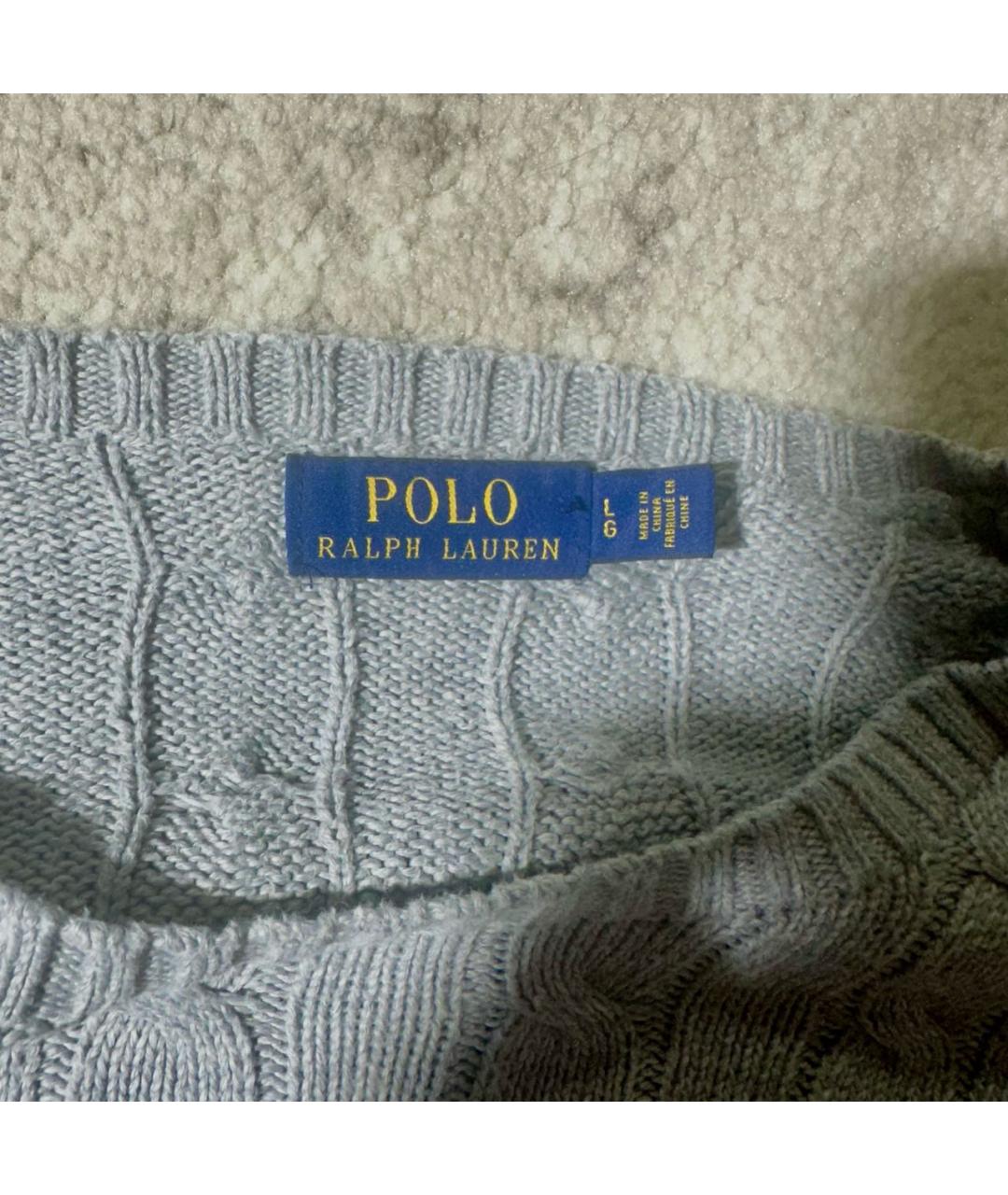 POLO RALPH LAUREN Серый хлопковый джемпер / свитер, фото 4