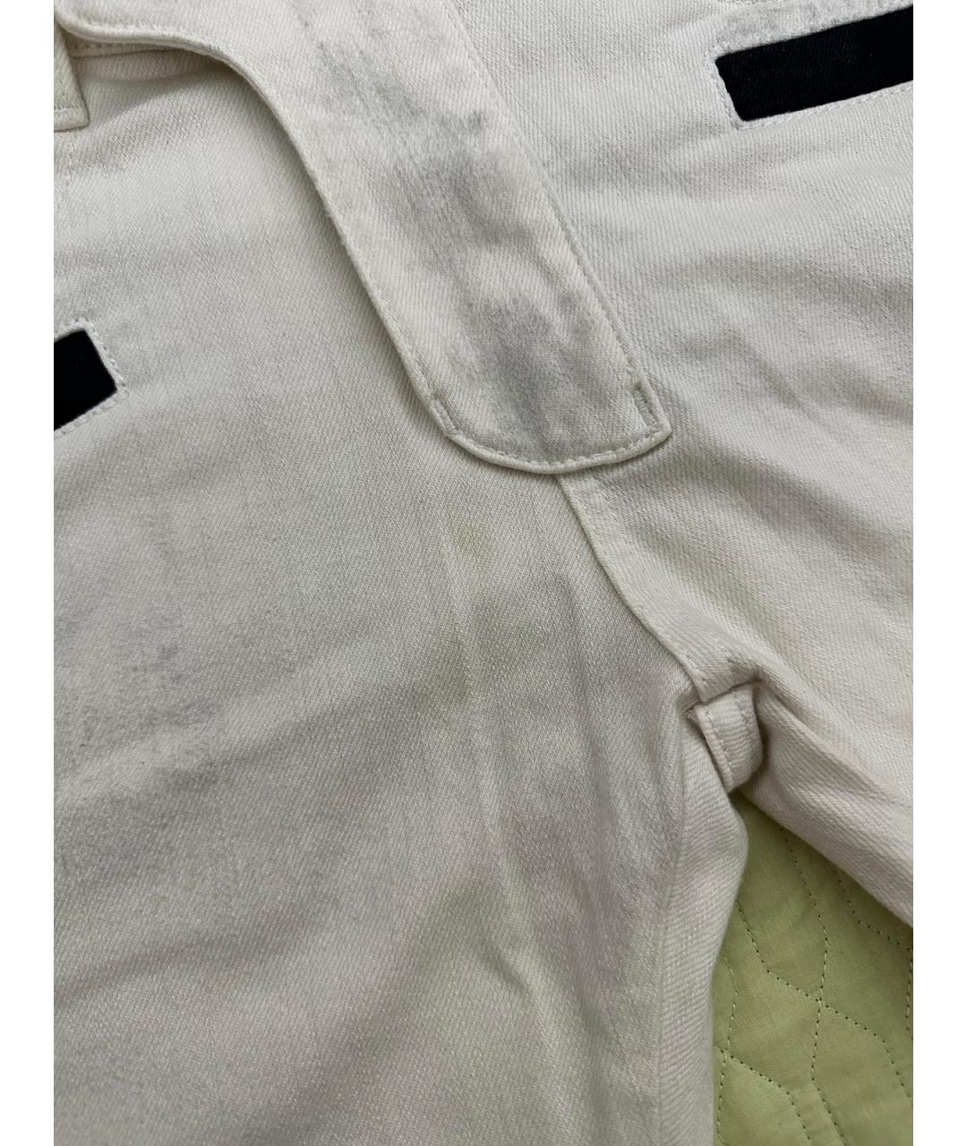 BALMAIN Белые хлопковые джинсы, фото 6