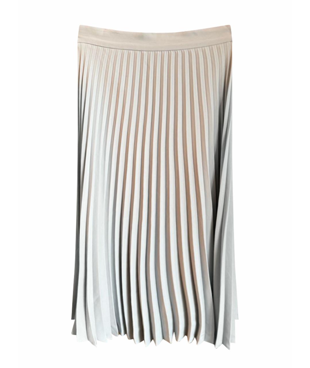 MM6 MAISON MARGIELA Голубая вискозная юбка миди, фото 1