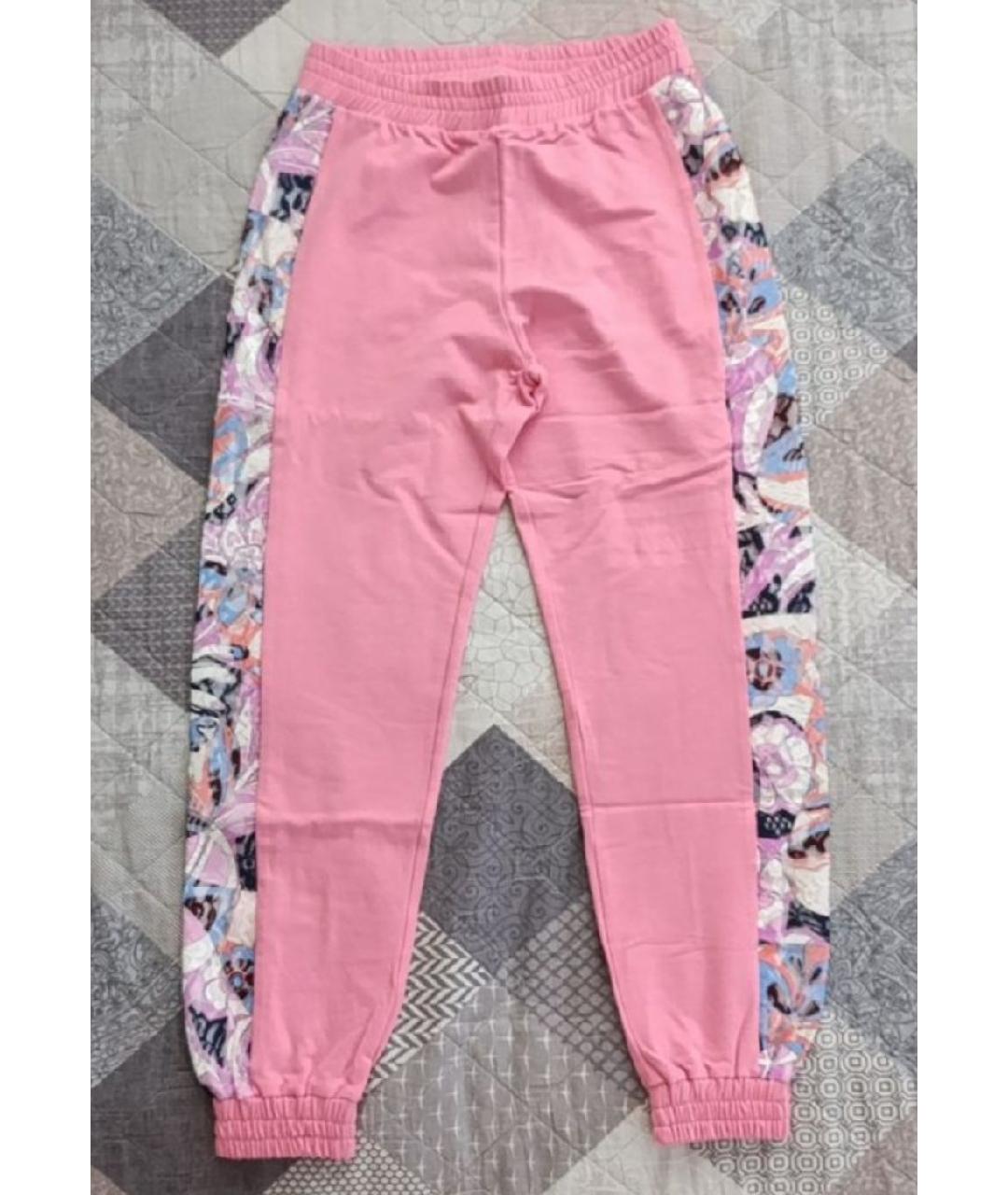 EMILIO PUCCI Розовые хлопковые брюки и шорты, фото 3