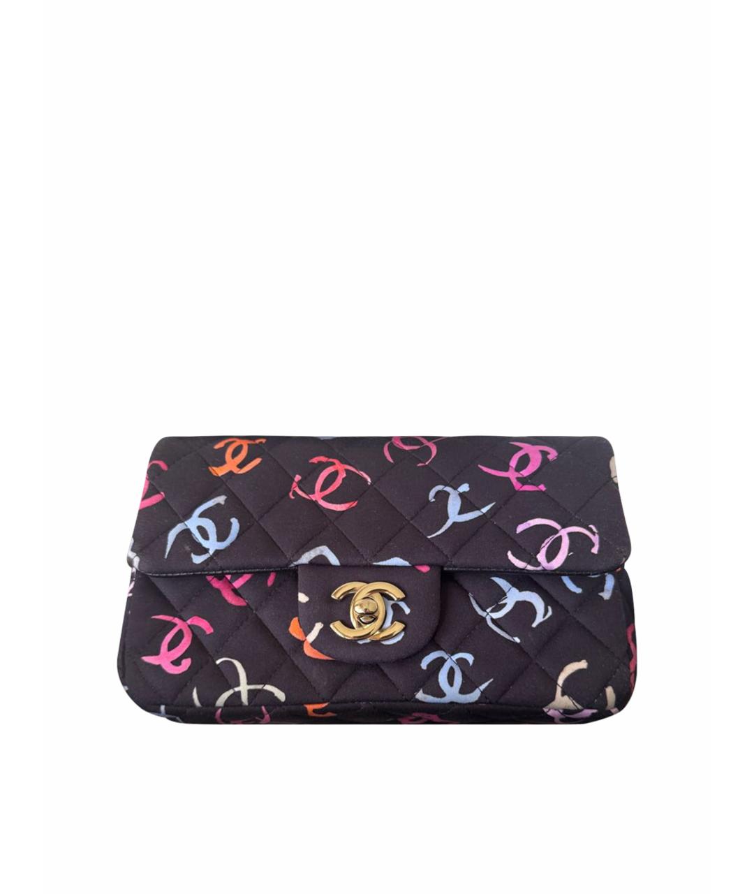 CHANEL Темно-синяя тканевая сумка через плечо, фото 1