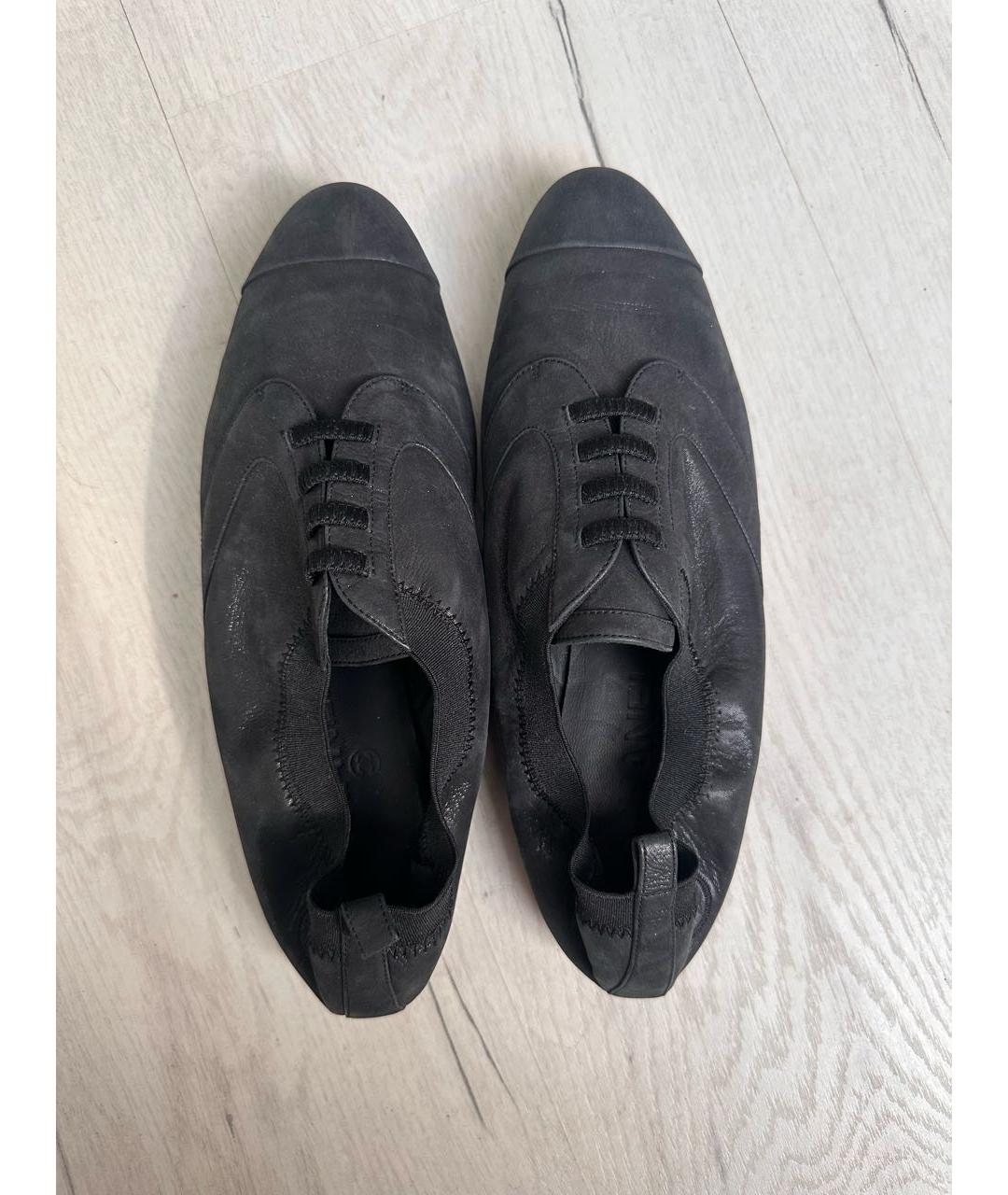 CHANEL Черные кожаные лоферы, фото 3