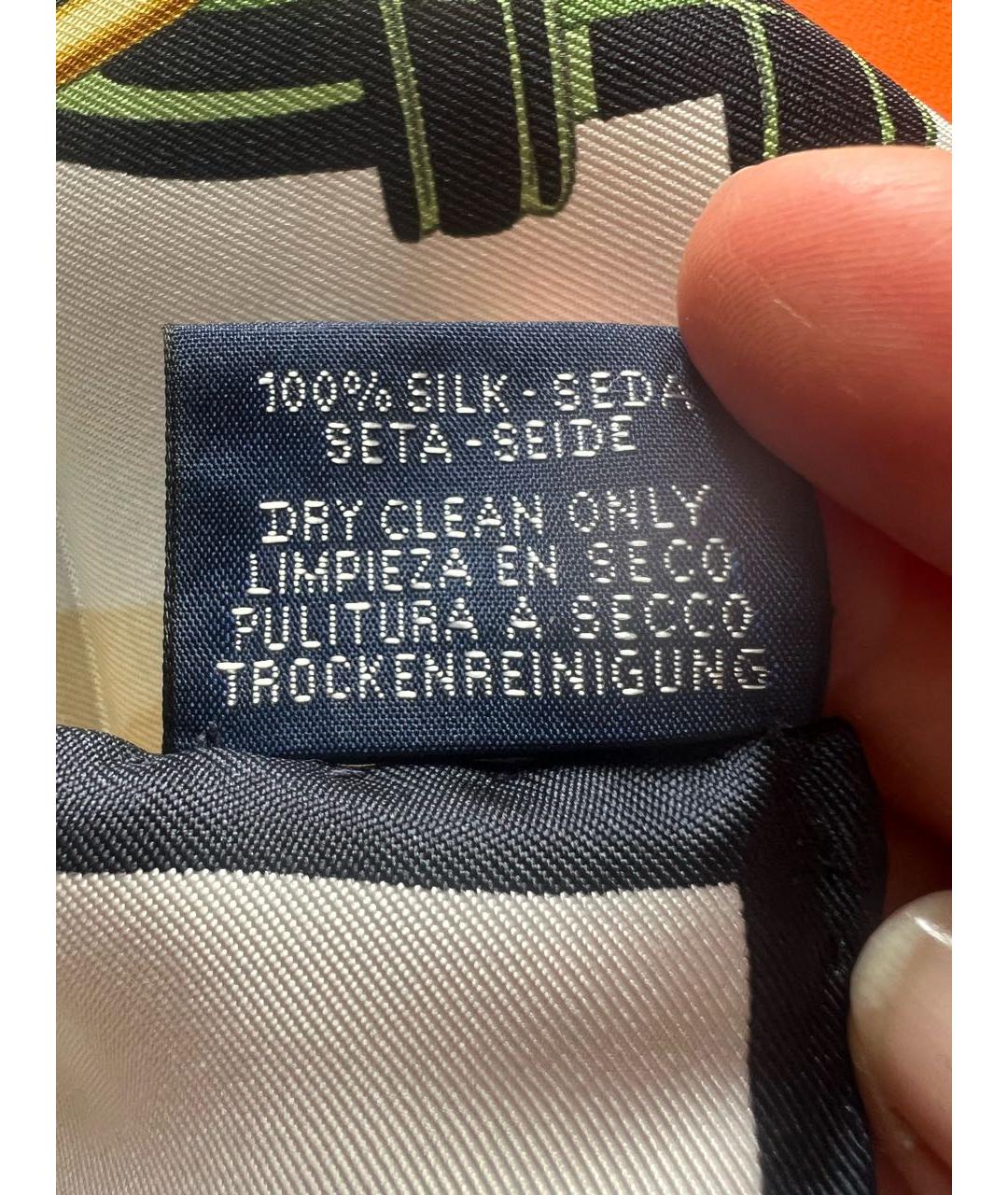 HERMES Мульти шелковый платок, фото 3