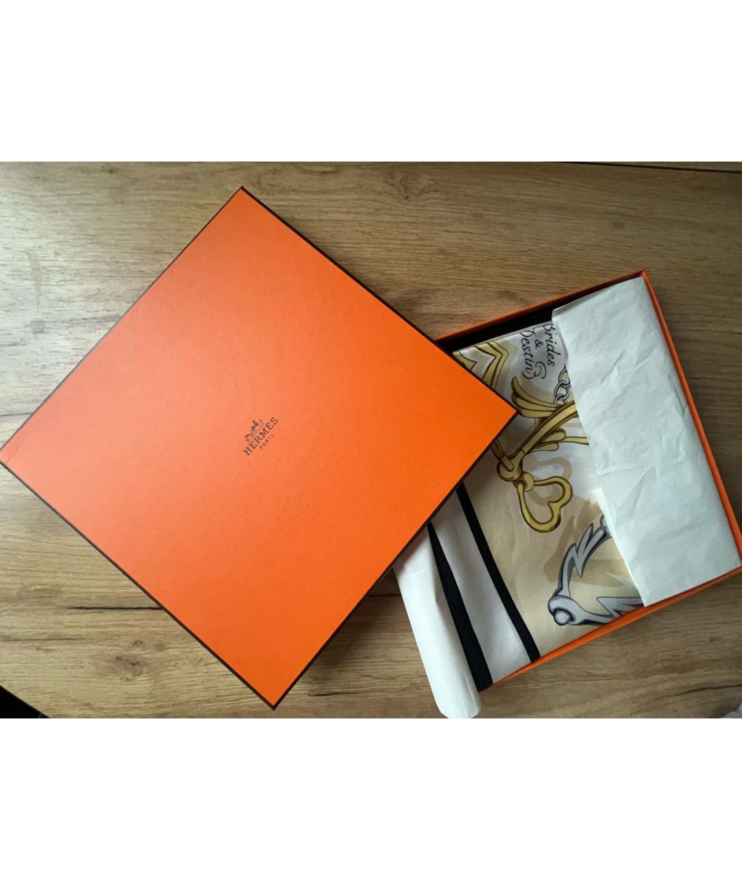 HERMES Мульти шелковый платок, фото 4
