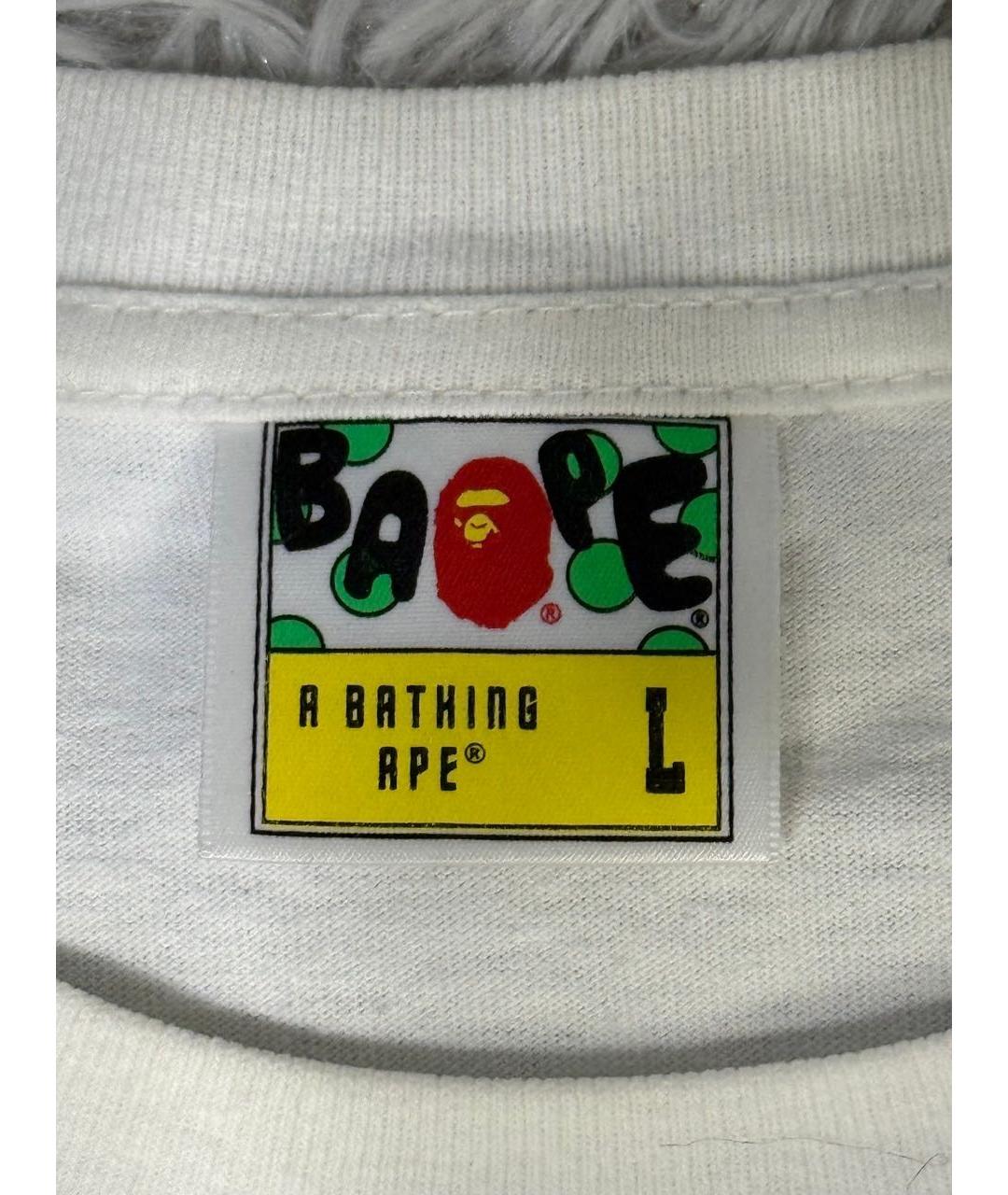 BAPE Белая футболка, фото 4