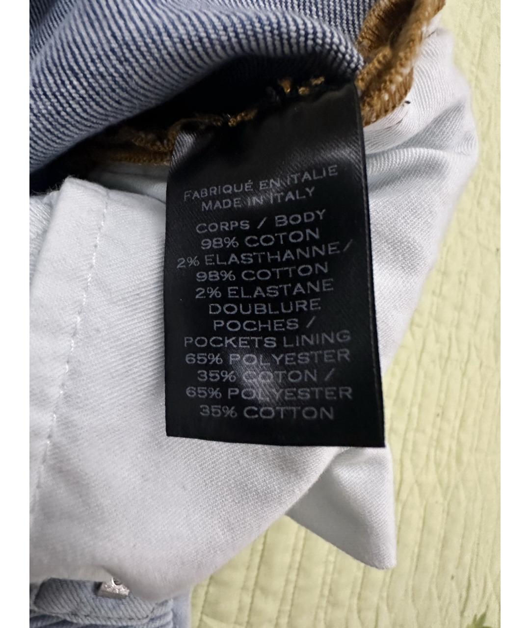 BALMAIN Голубые хлопковые джинсы, фото 8