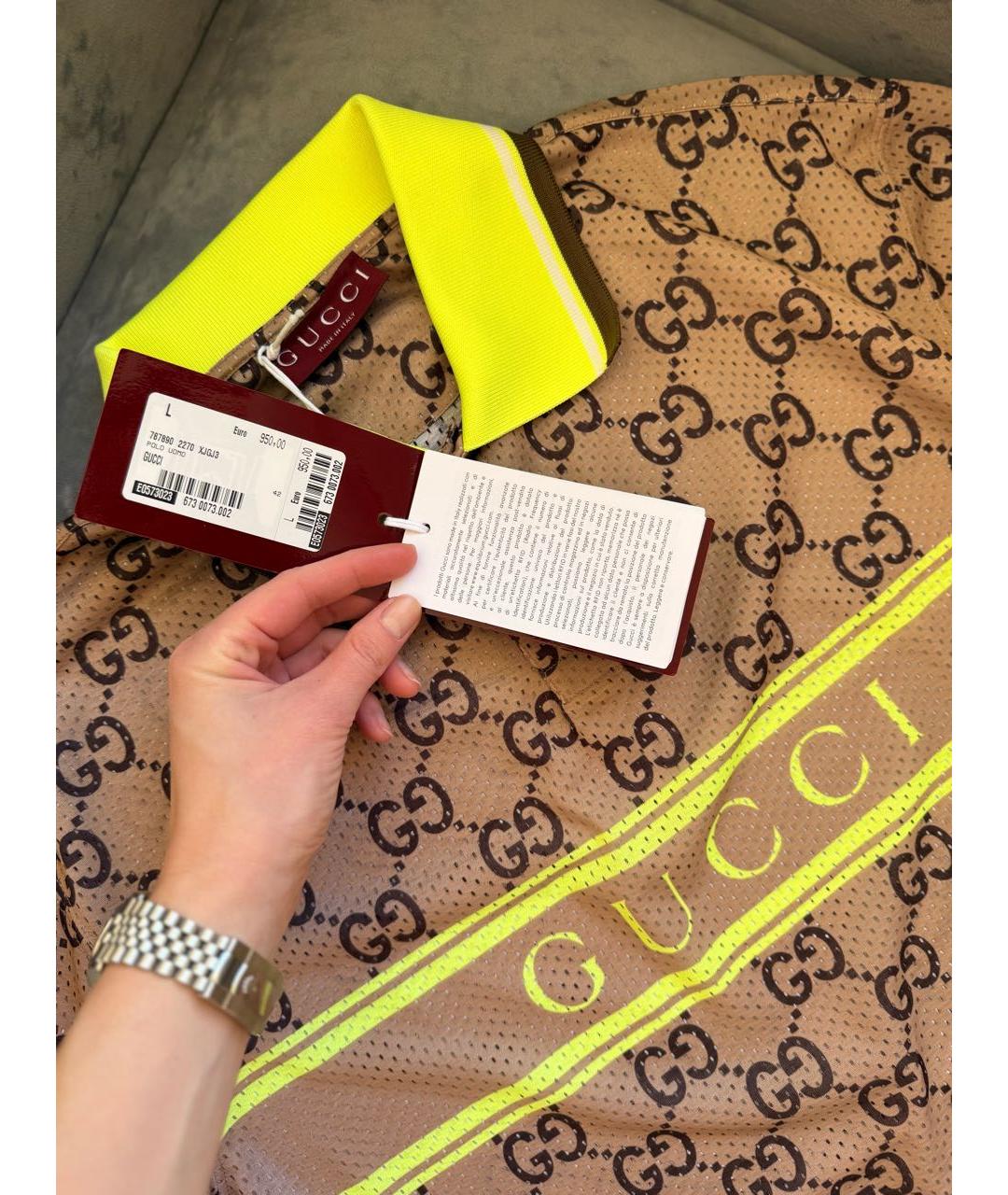 GUCCI Поло с коротким рукавом, фото 5