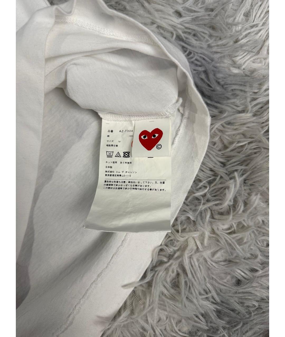 COMME DES GARÇONS Белая футболка, фото 3