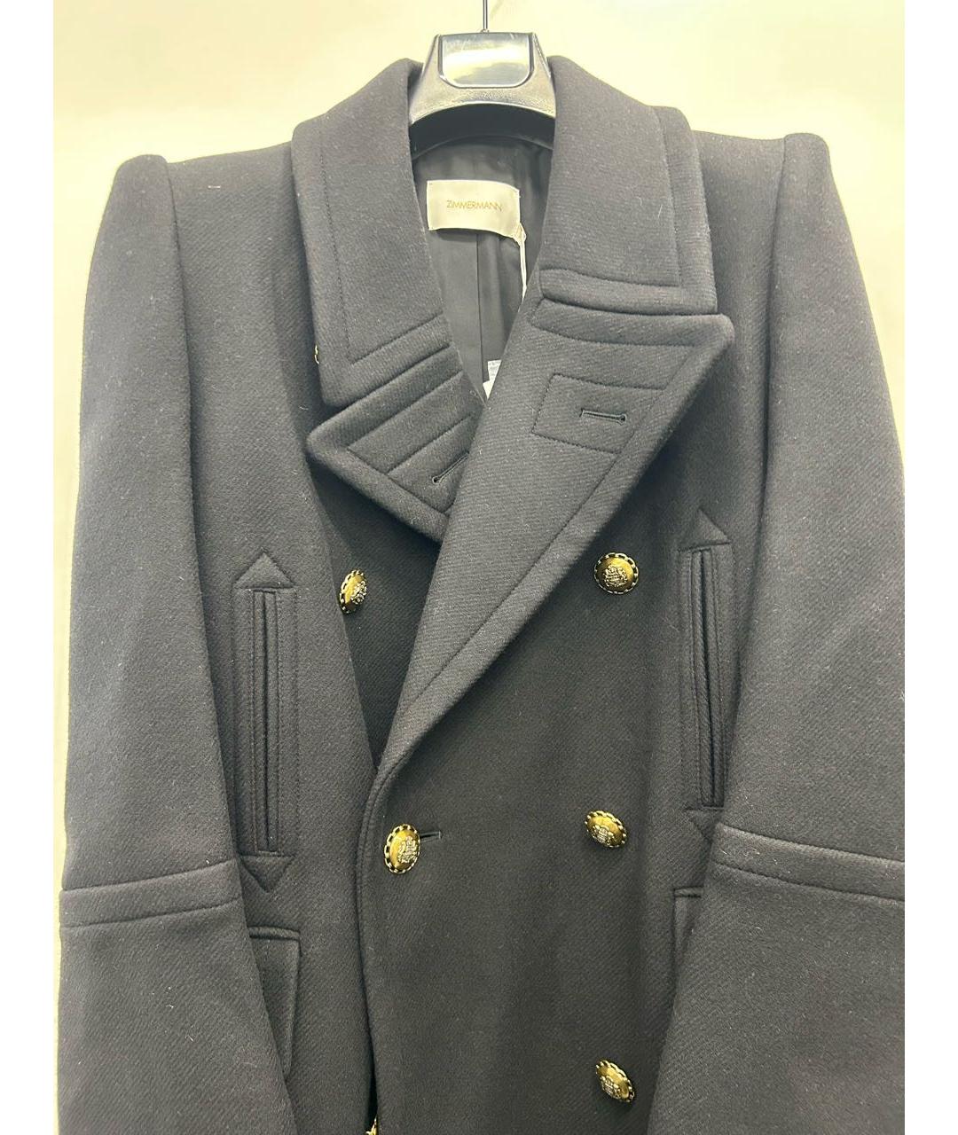 ZIMMERMANN Черное шерстяное пальто, фото 8
