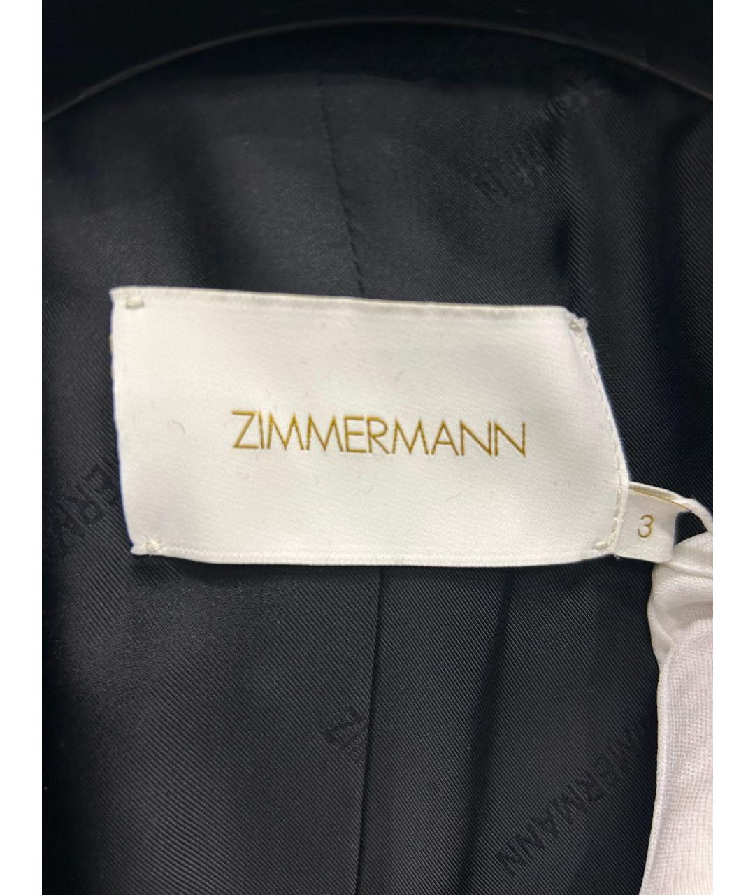 ZIMMERMANN Черное шерстяное пальто, фото 6