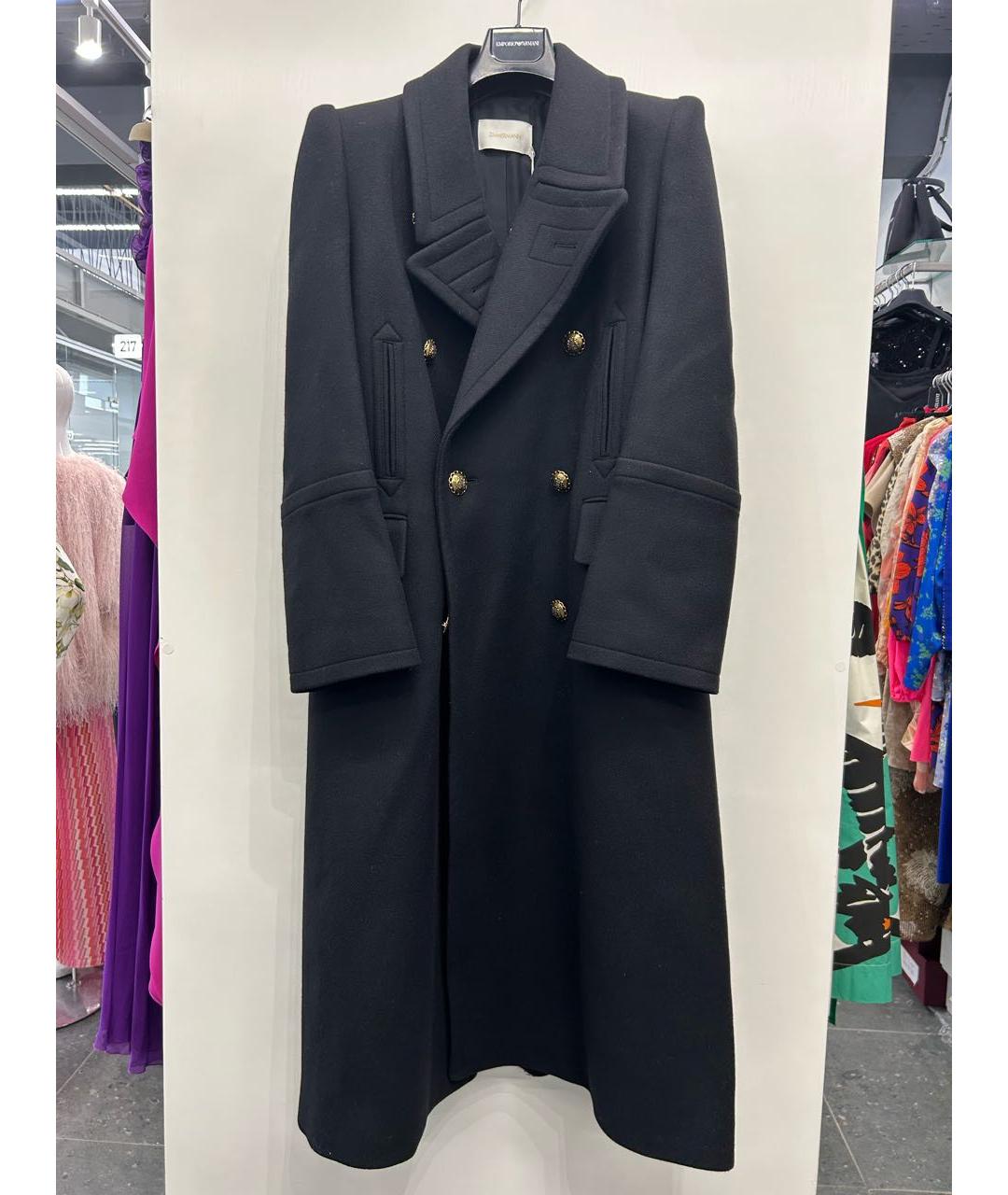 ZIMMERMANN Черное шерстяное пальто, фото 9