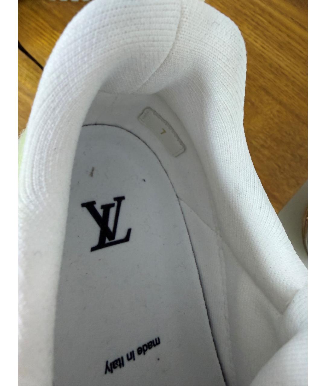 LOUIS VUITTON Текстильные низкие кроссовки / кеды, фото 6