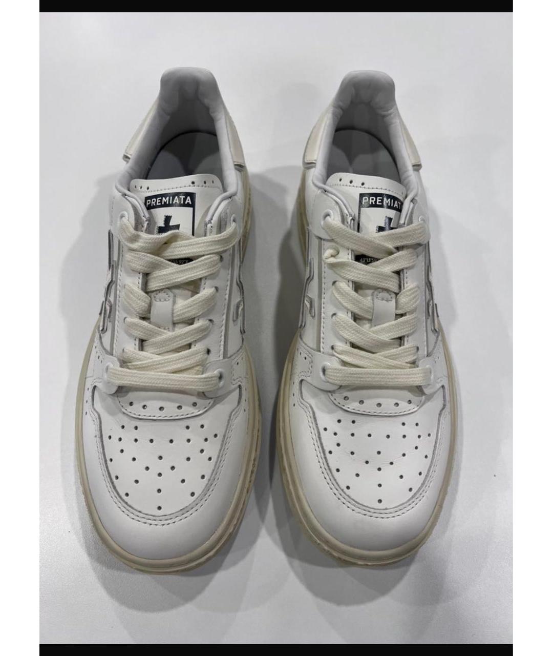 PREMIATA Белые кожаные кеды, фото 3