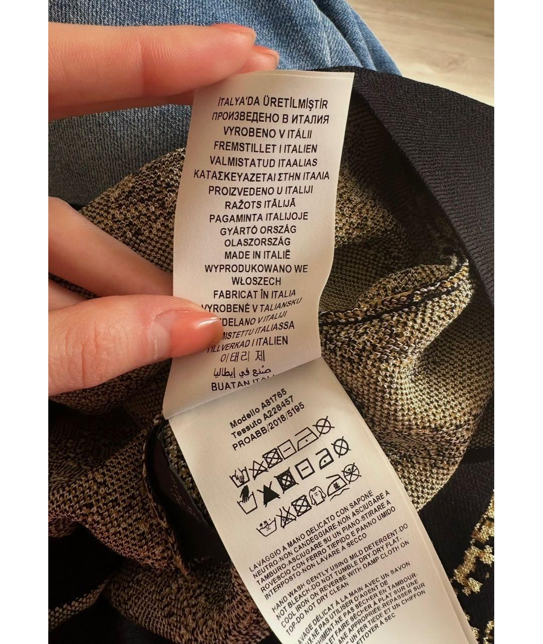 VERSACE Черное вискозное вечернее платье, фото 6