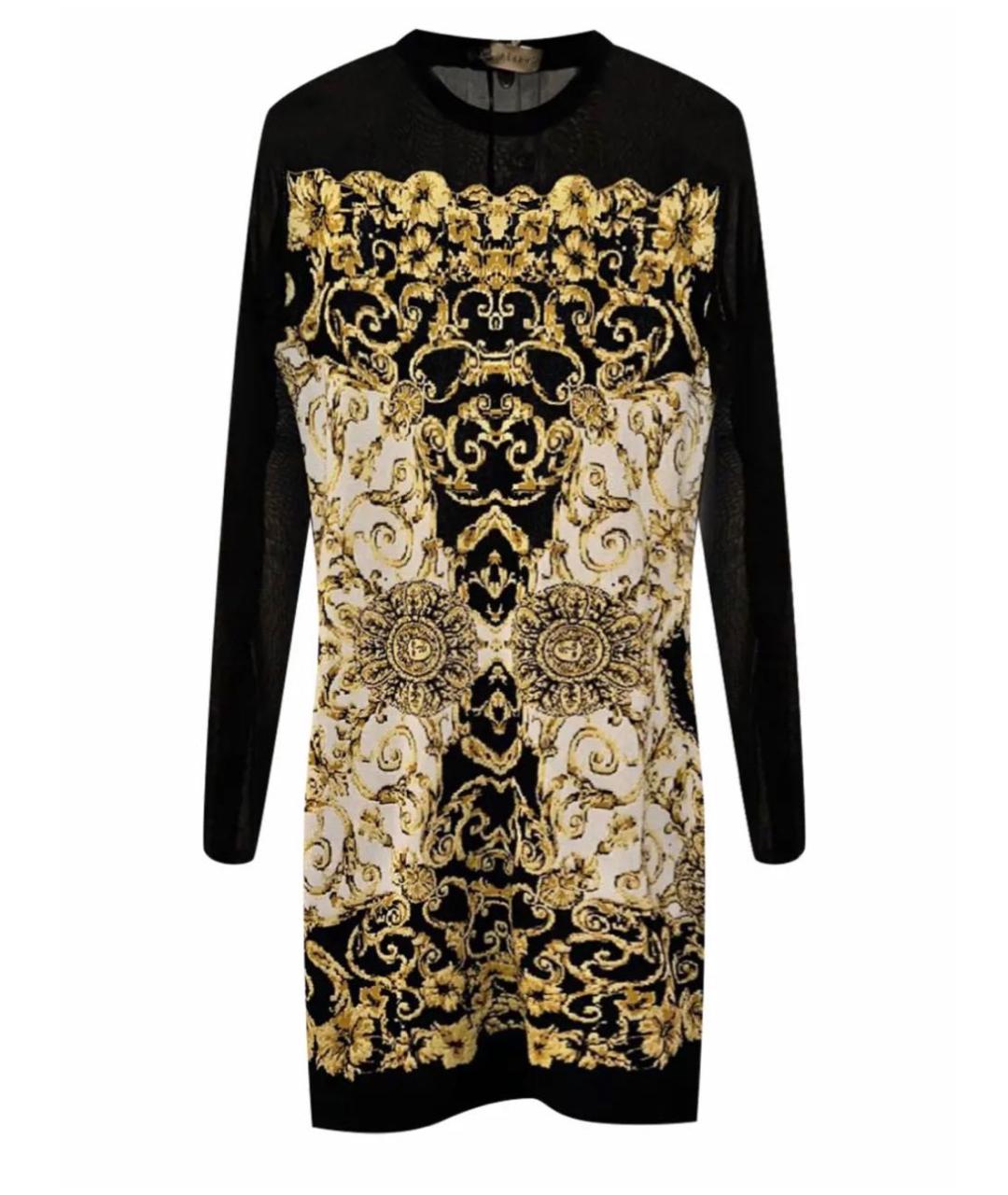 VERSACE Черное вискозное вечернее платье, фото 9