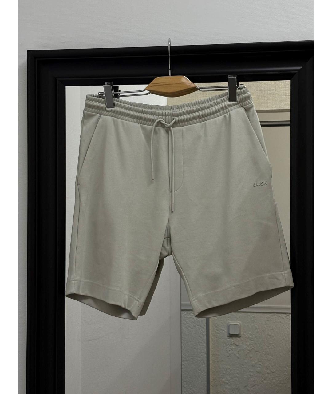 HUGO BOSS Серые хлопковые шорты, фото 8