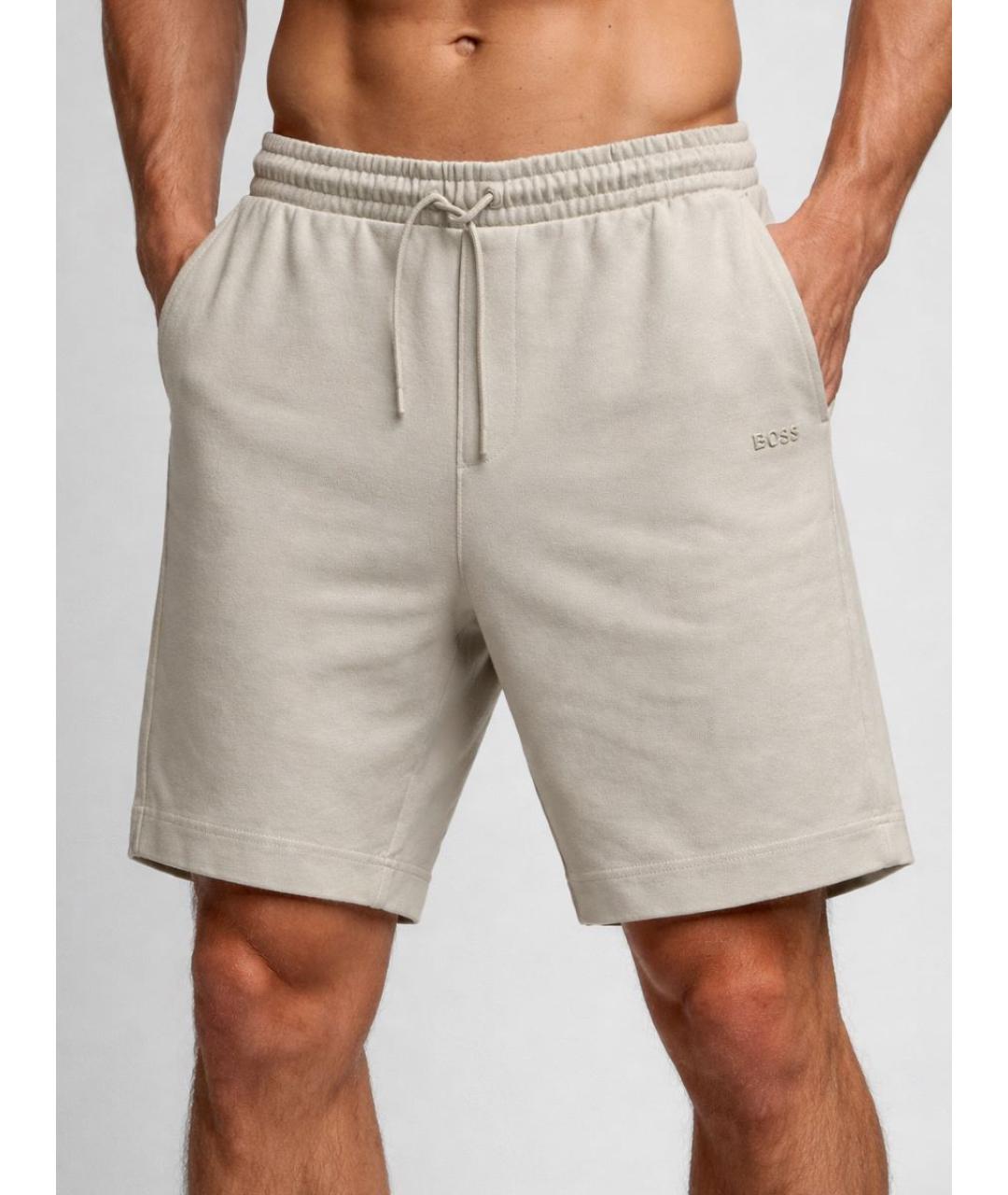 HUGO BOSS Серые хлопковые шорты, фото 7